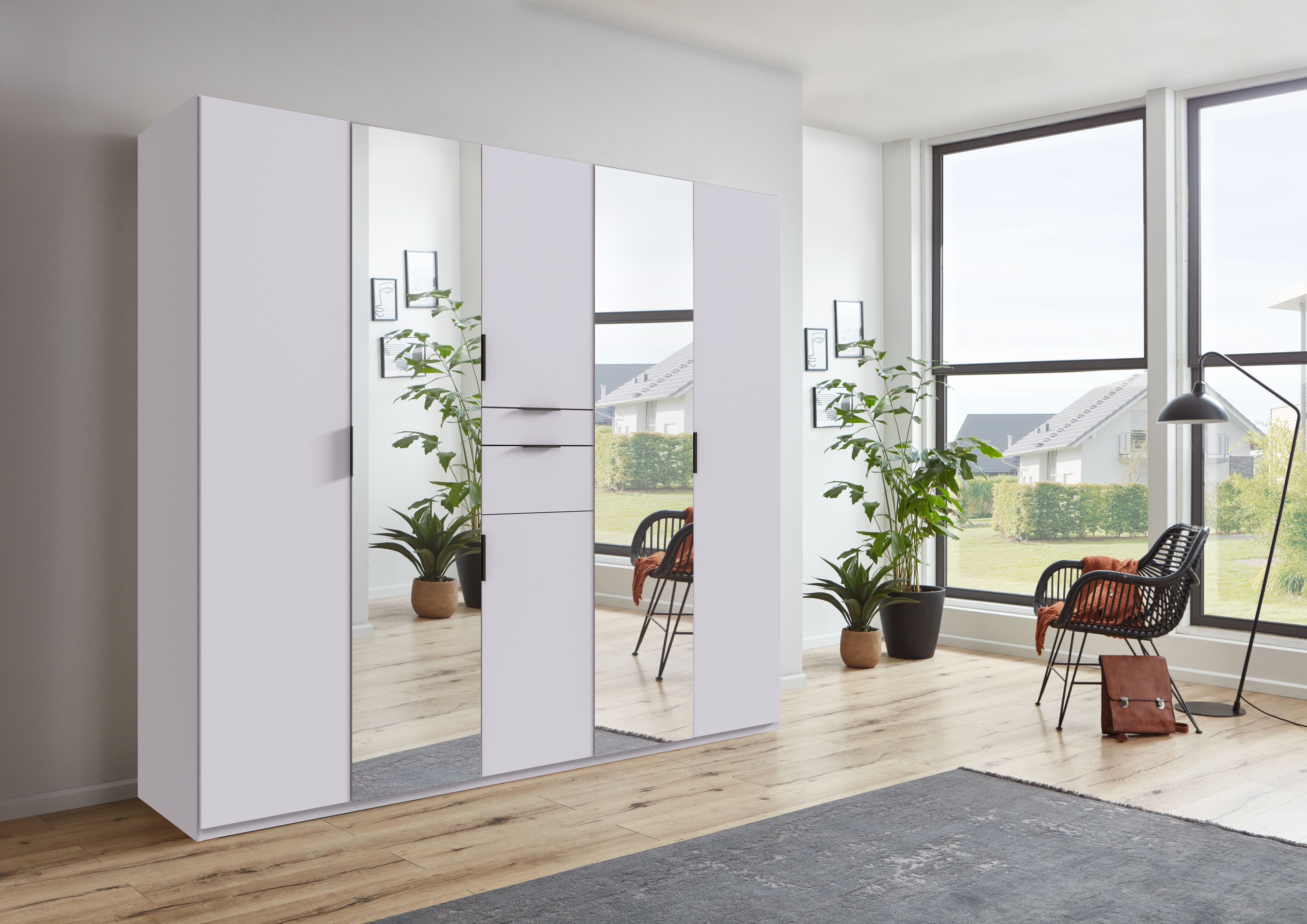 Wimex Draaideurkast Moldau kledingkast met spiegel slaapkamerkast bestseller Kies je interieur, kant-en-klaar geconfigureerd in de kast