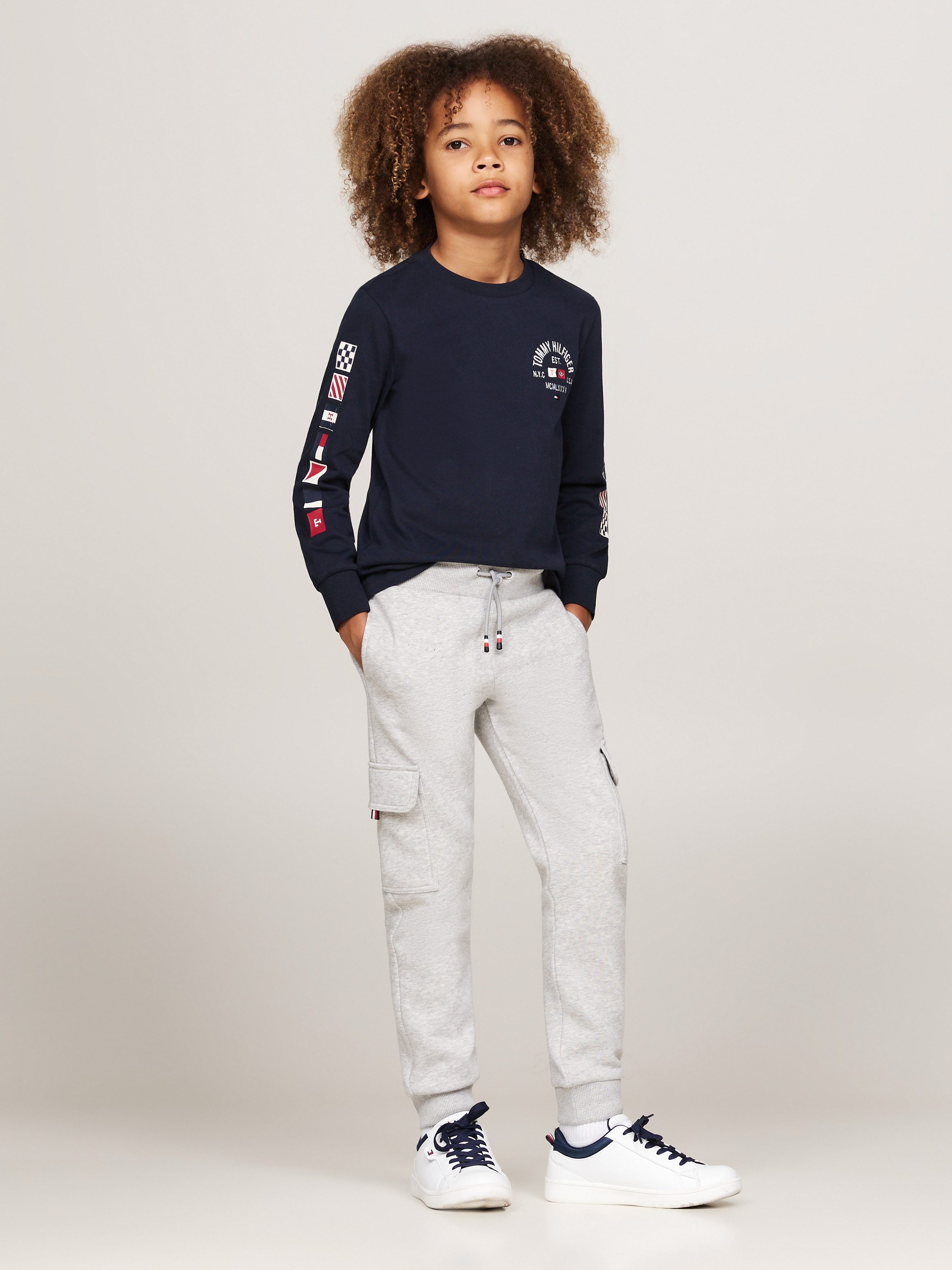 Tommy Hilfiger Sweatbroek MONOTYPE FLEECE REG CARGO SWEATP