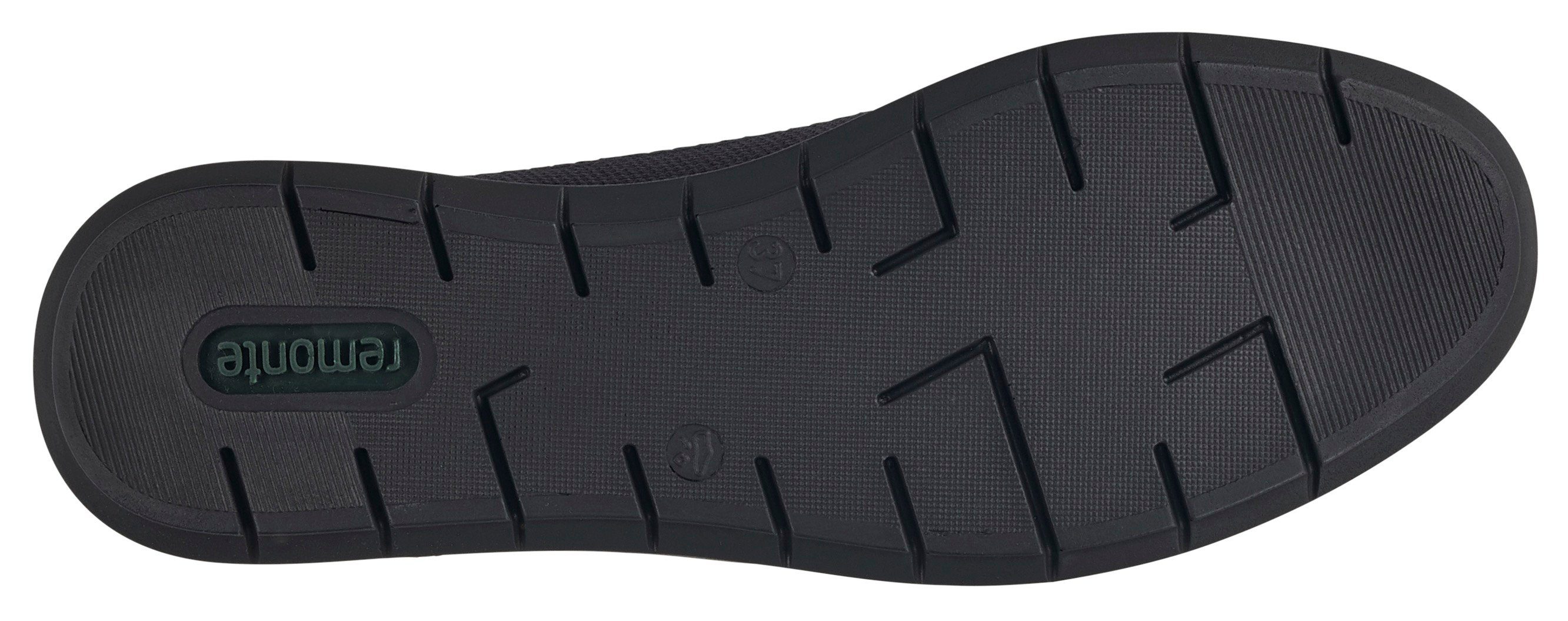 Remonte Ballerina's met riempje Slipper, instapschoen, slip-on sneaker in sportief ontwerp