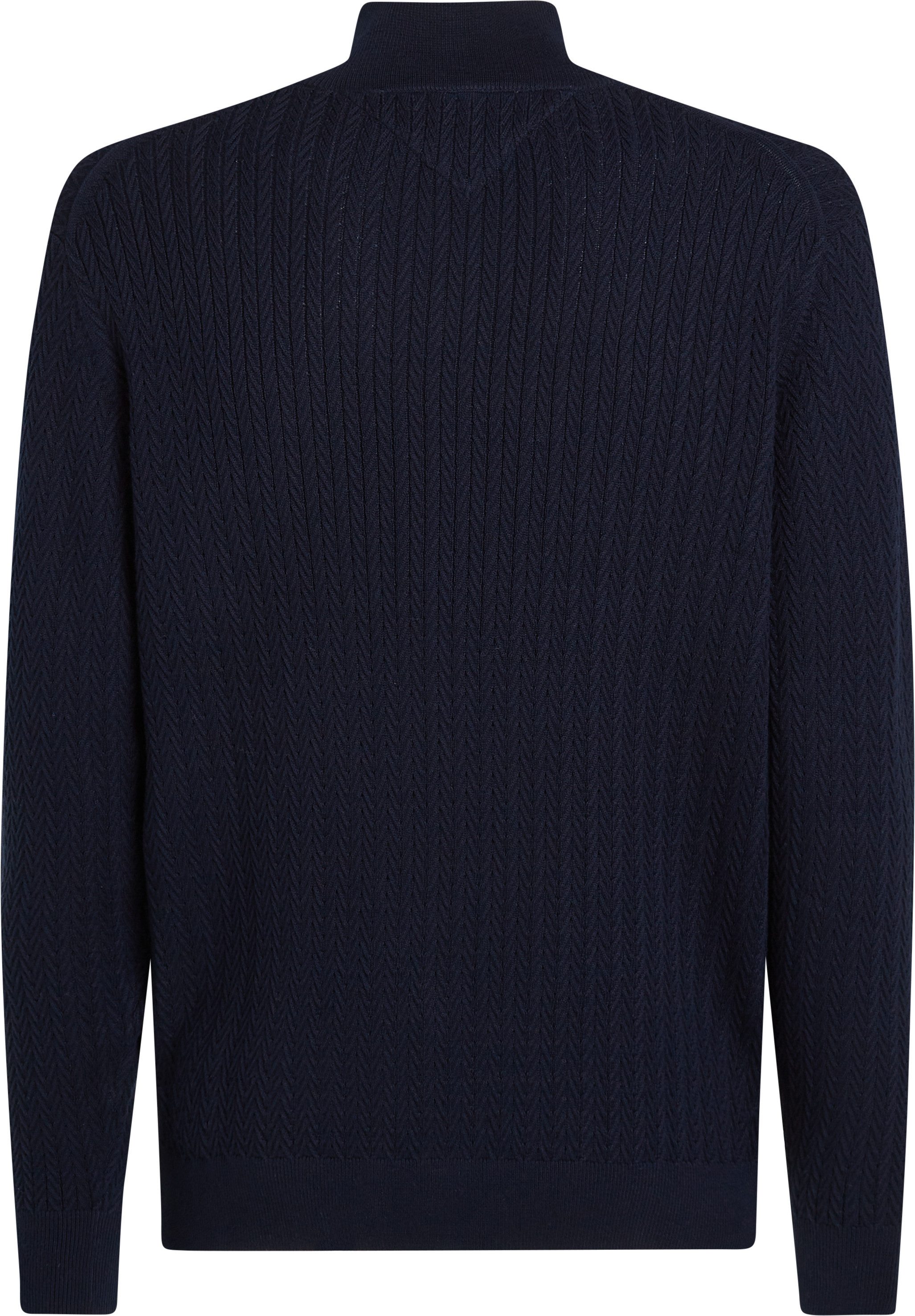 Tommy Hilfiger Vest HERRINGBONE STRUCTURE ZIP THRU