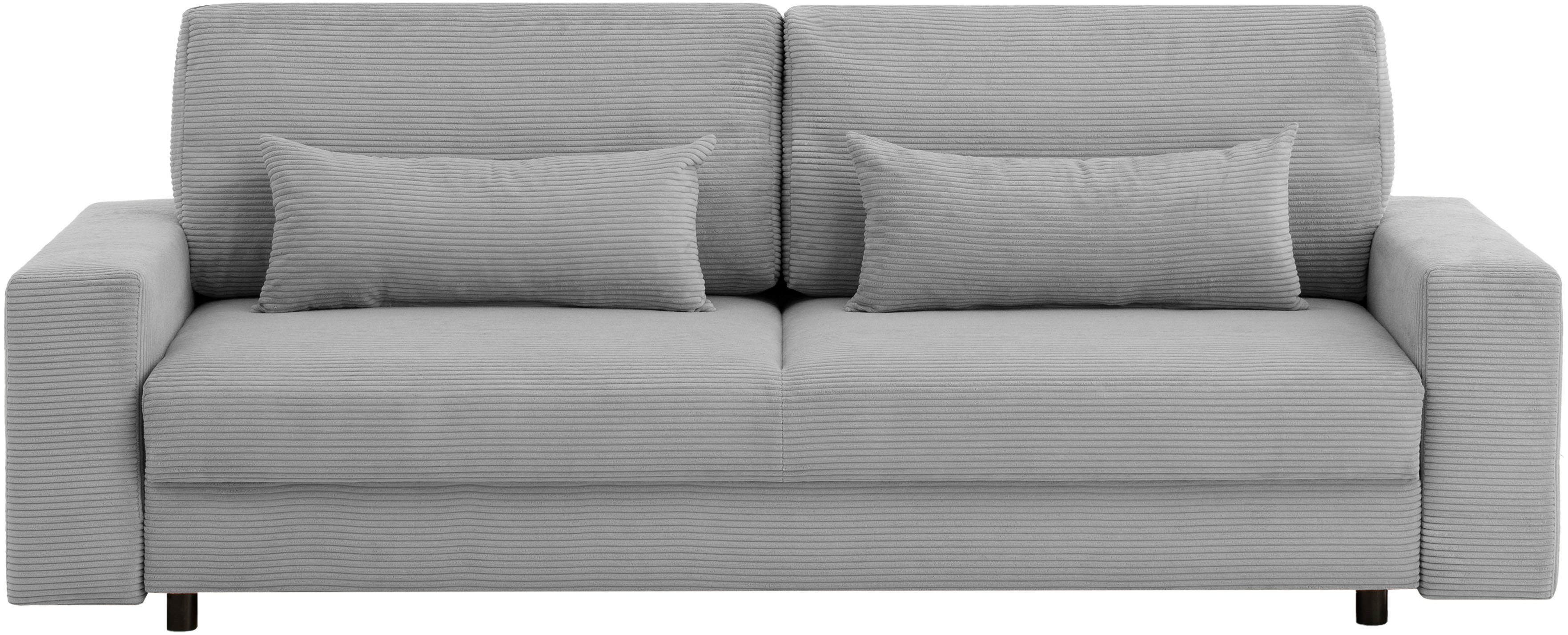LeGer Home by Lena Gercke Slaapbank Imoga, kussen met slaapfunctie, 3-zits bank, bank met bedlade in moderne kleuren en stoffen, bedfunctie, ligoppervlak: 200x150 cm