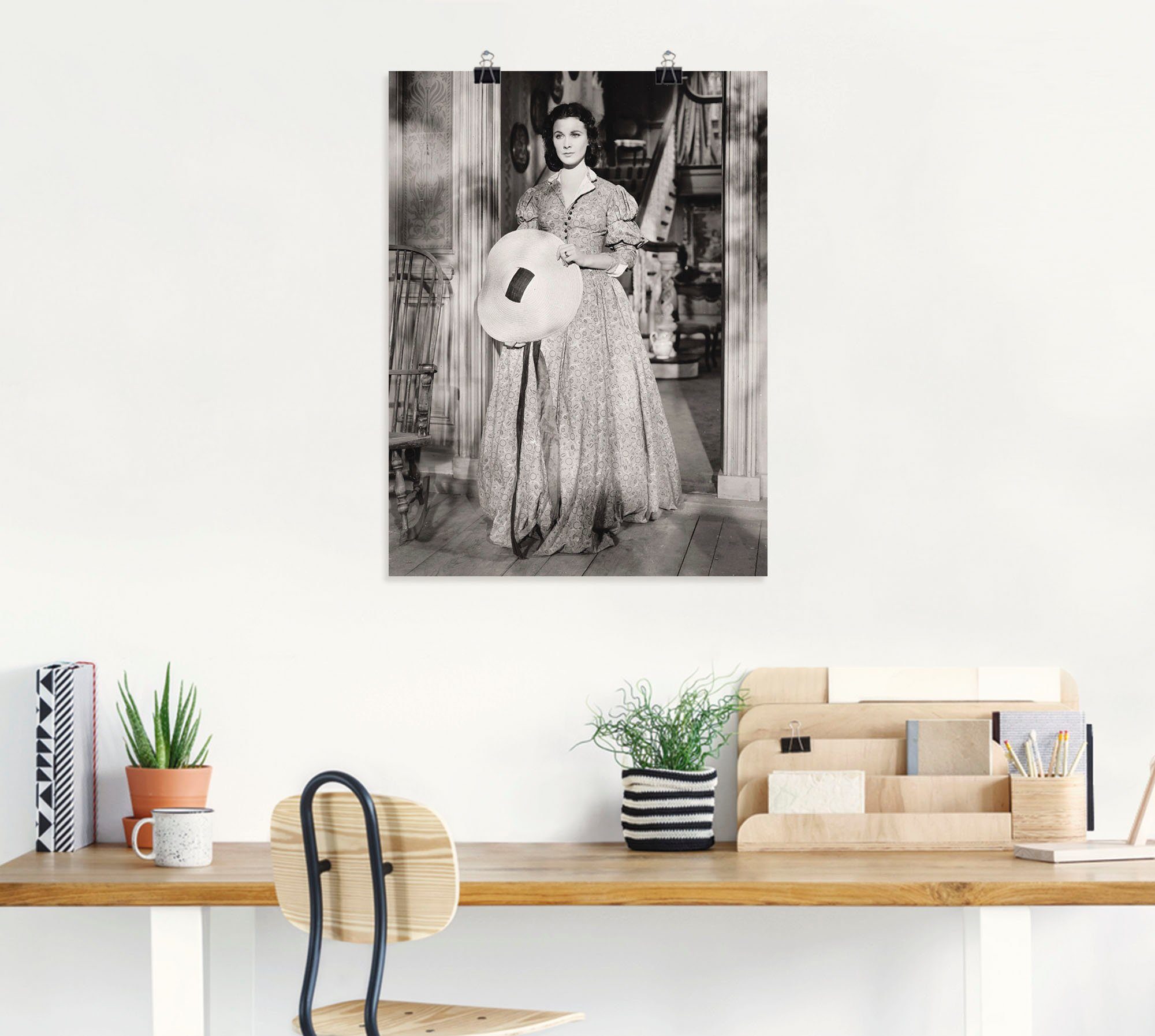 Artland Poster Gejaagd door de wind 1939 I als artprint van aluminium, artprint op linnen, muursticker of poster in verschillende maten