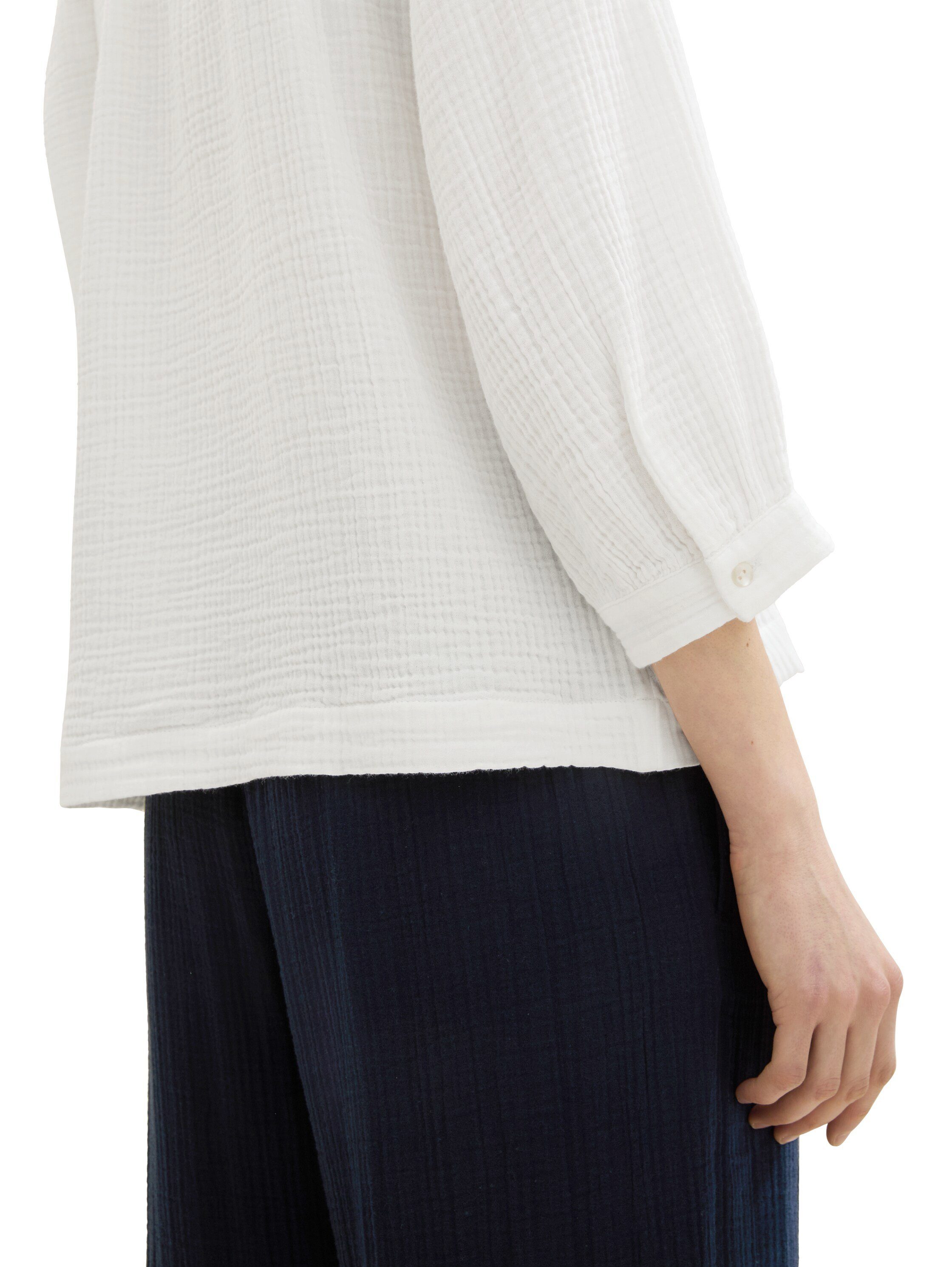 Tom Tailor Gekreukte blouse in krinkel-look