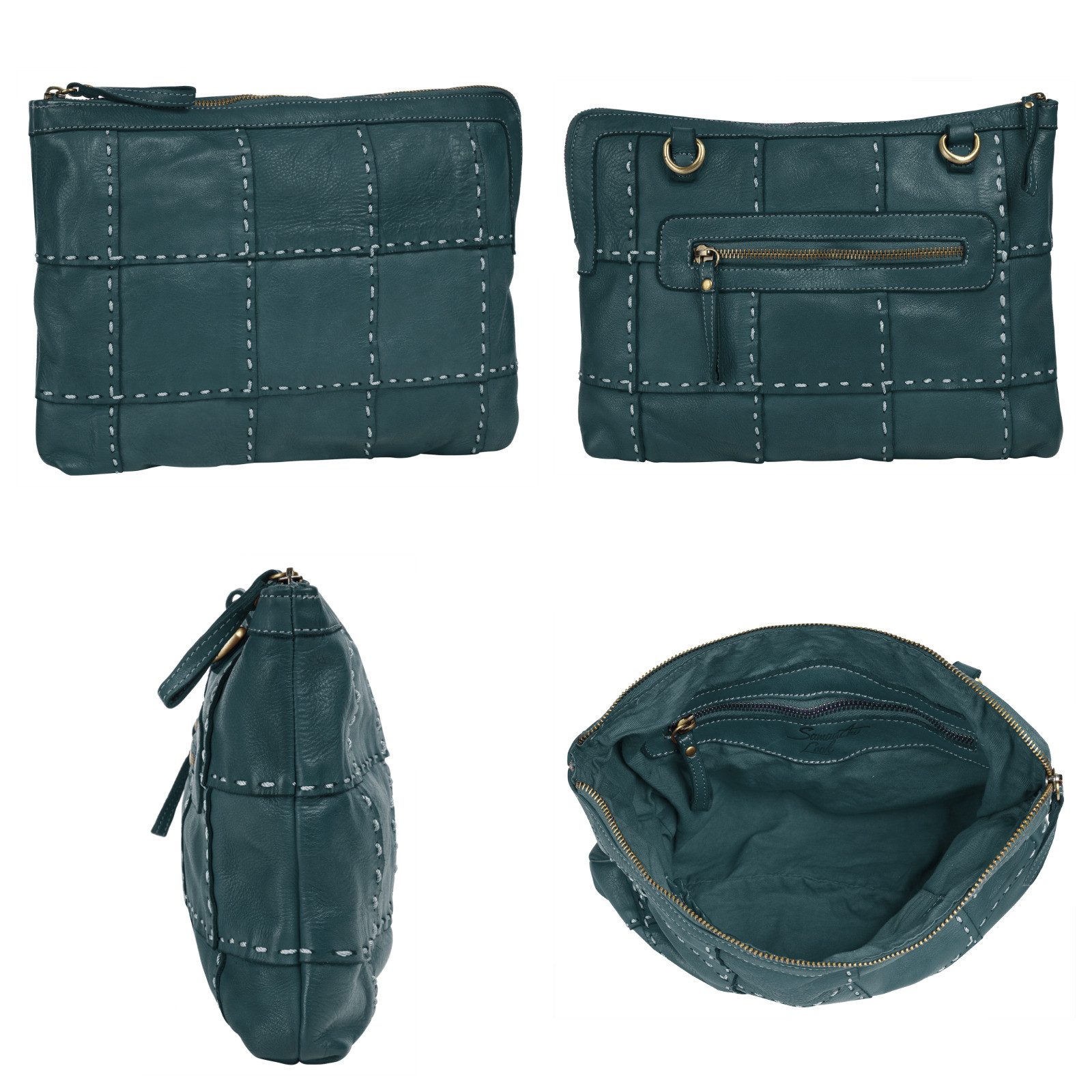 Samantha Look Schoudertas echt leer, made in italy
