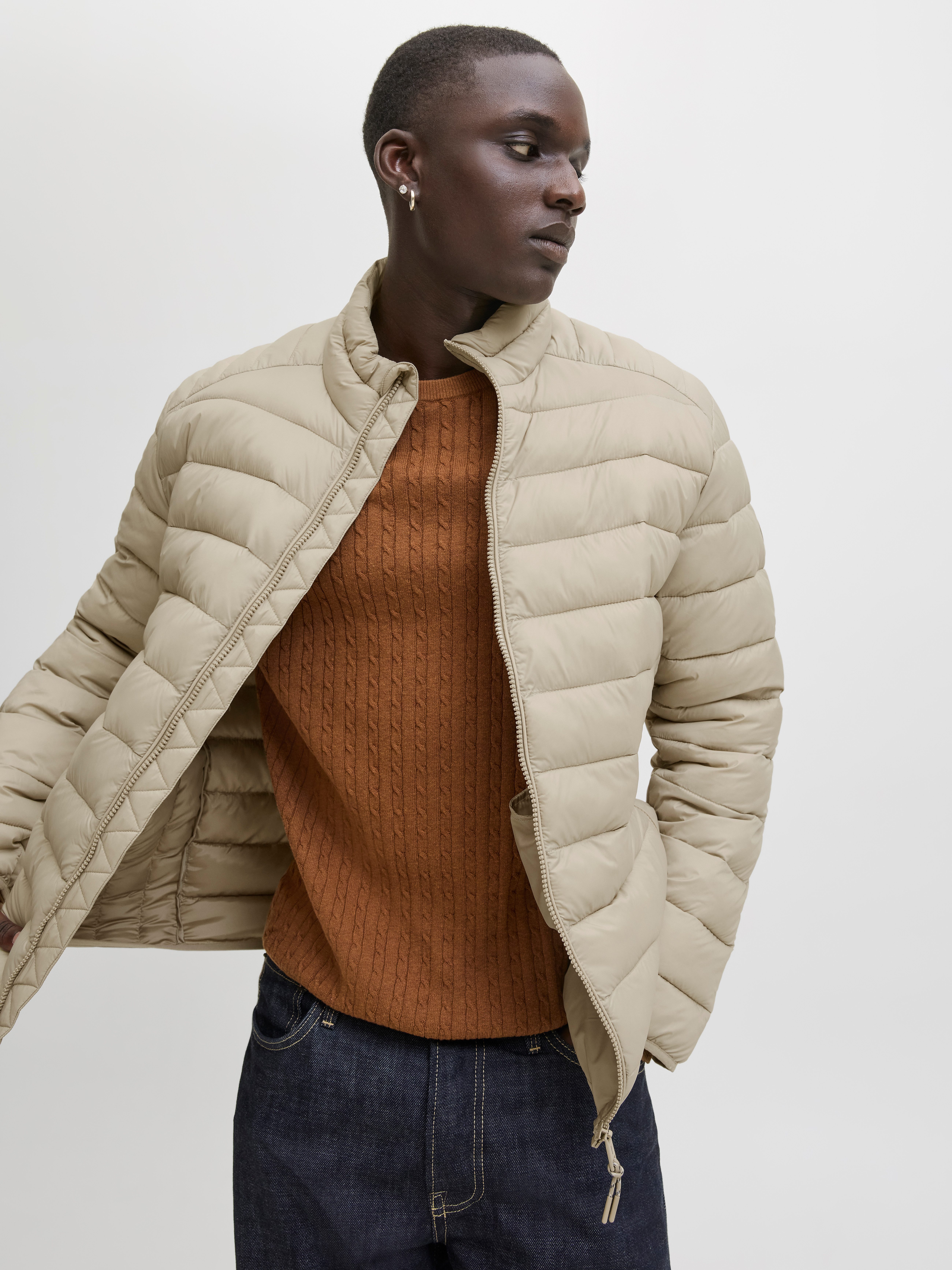 Jack & Jones Gewatteerde jas JJEBRADLEY LIGHT PUFFER COLLAR NOOS
