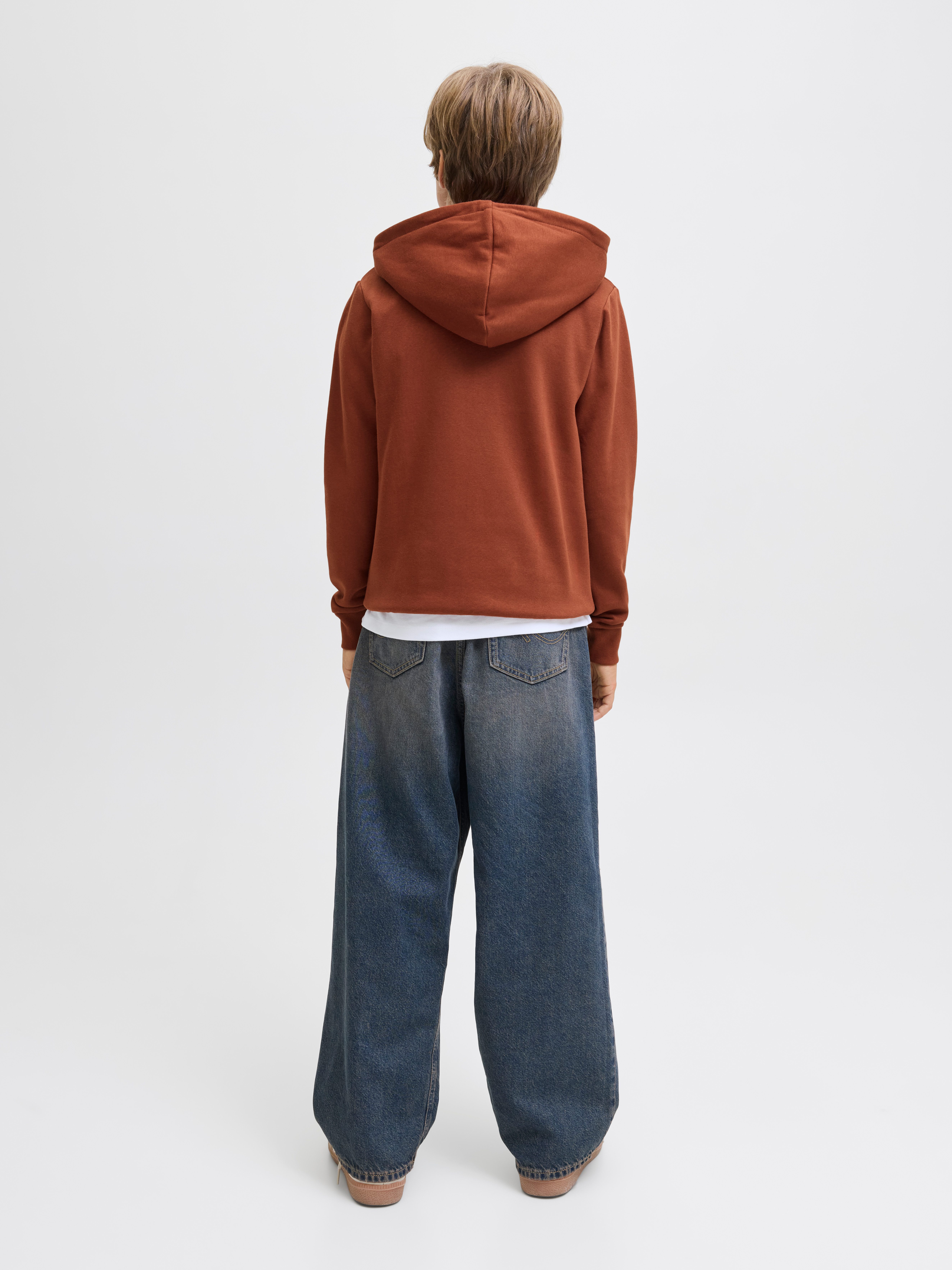 Jack & Jones Junior Hoodie JJECALEB VARSITY SWEAT HOOD NOOS JNR