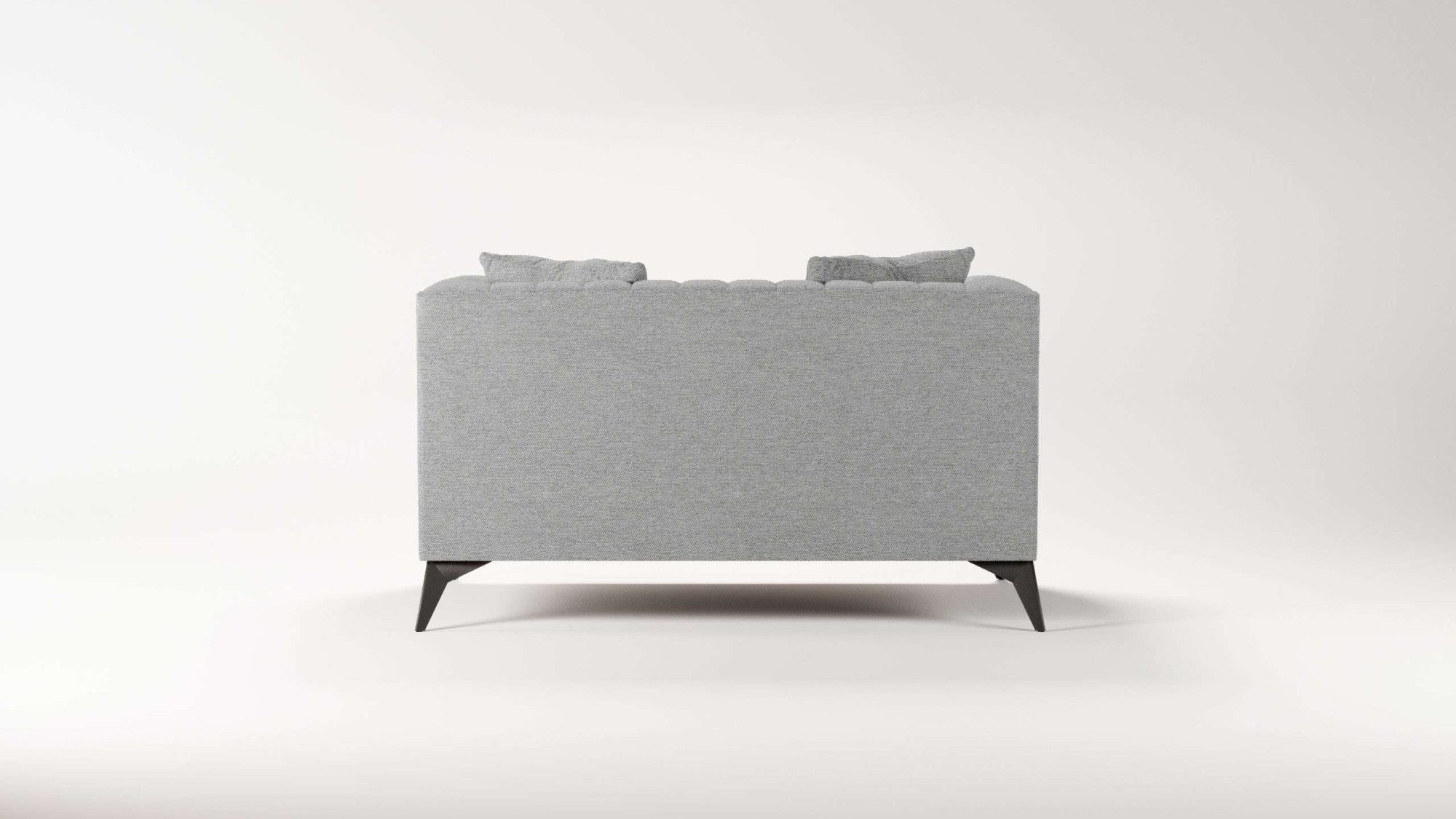 Places of Style Loveseat MATTHEW loungestoel, afmetingen B/D/H: 130/86/74 cm incl. sierkussen, fijne stiksels in de rug, belastbaar tot 200kg