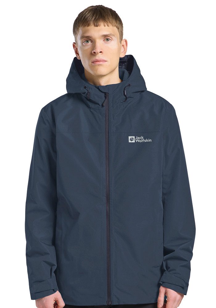 Jack Wolfskin Functioneel 3-in-1-jack MOONRISE 3IN1 JKT W met waterafstotende ritsen