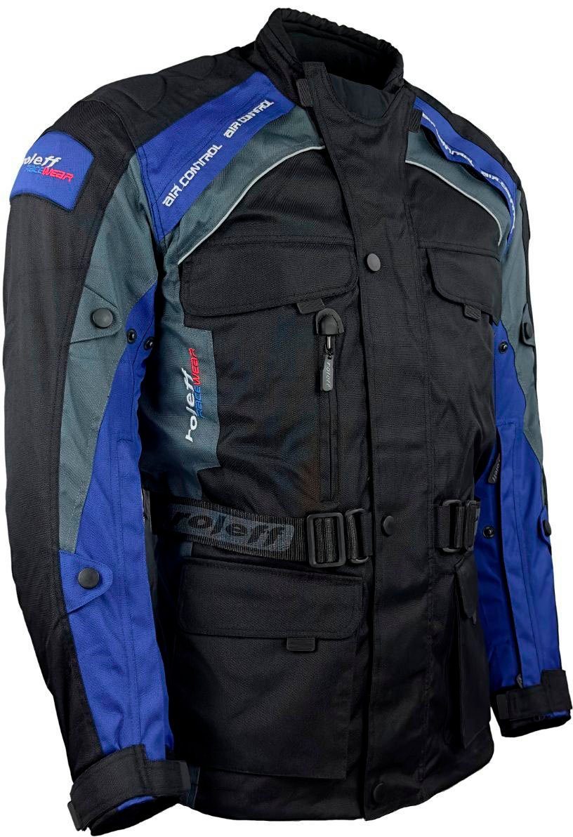roleff Bikerjack Liverpool RO Unisex, met veiligheidsstrepen, 4 zakken