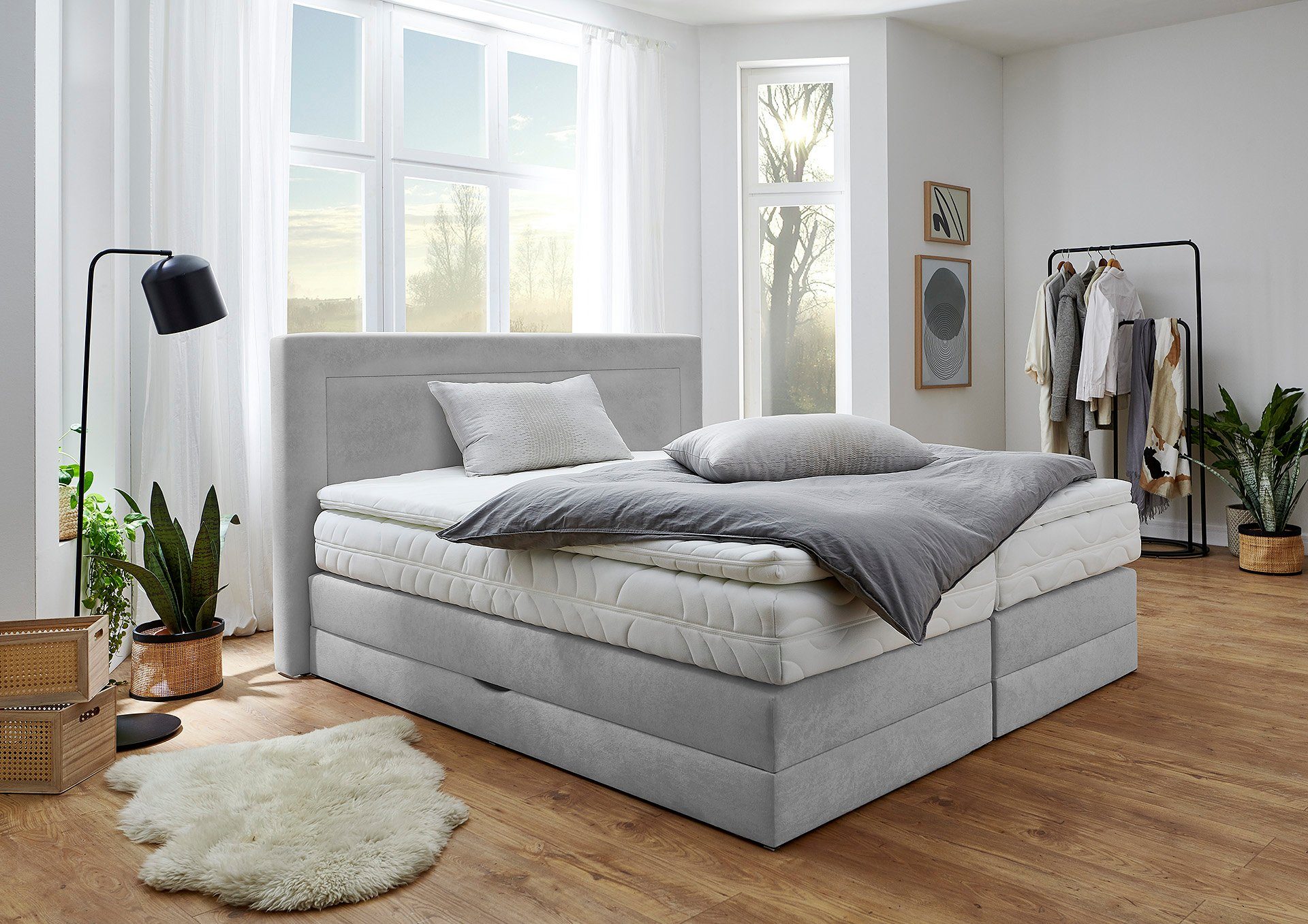 Westfalia Polsterbetten Boxspring naar keuze met bedkist en topmatras