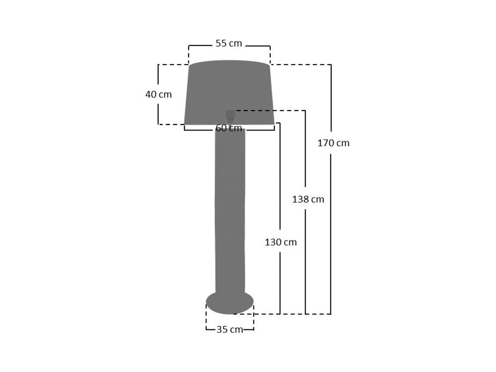 SalesFever Staande lamp Drijfhout met de hand gemaakt (1 stuk)