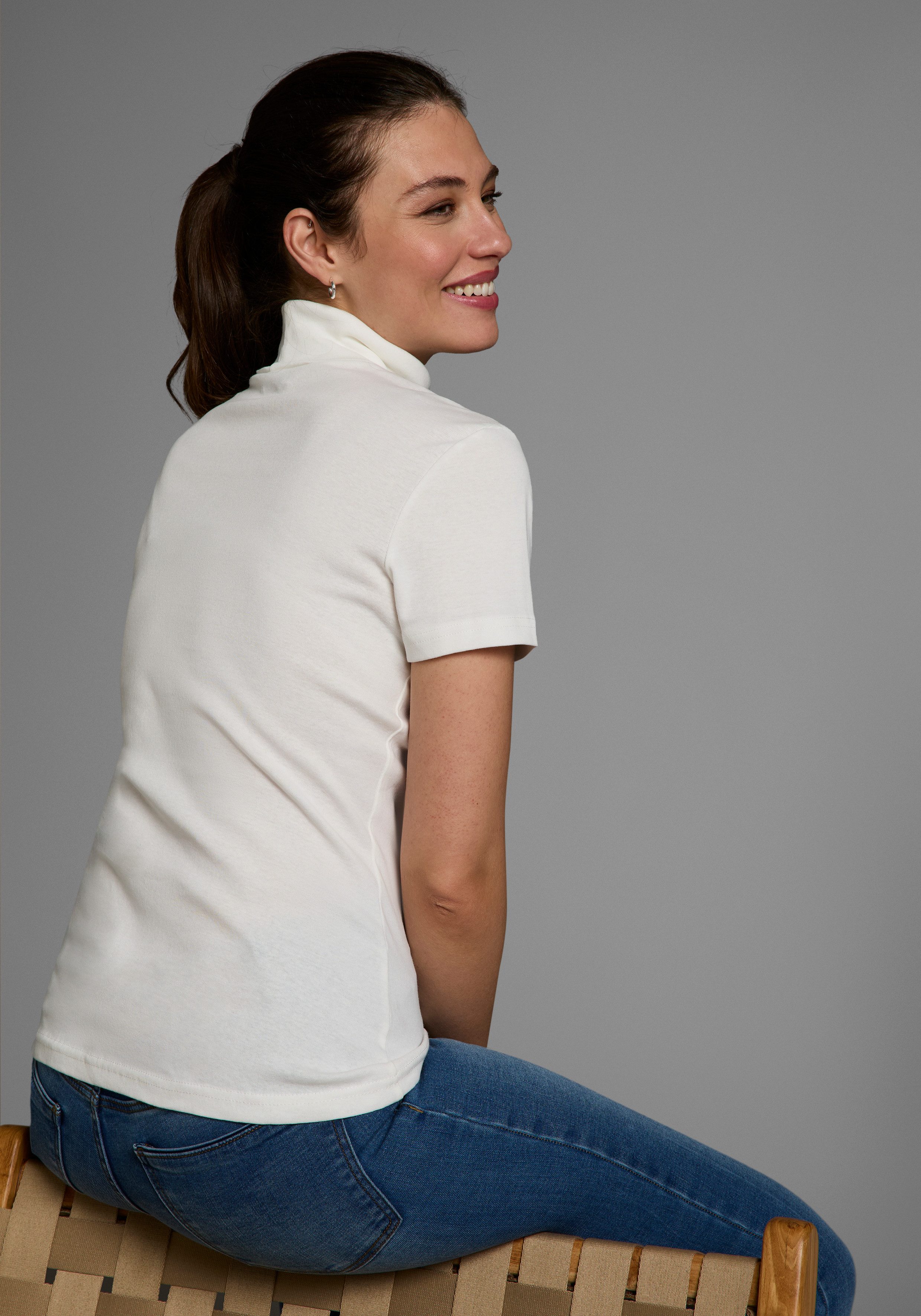 Flashlights Colshirt strak gesneden, van elastisch materiaal, in 2-pack (2-delig, Set van 2)