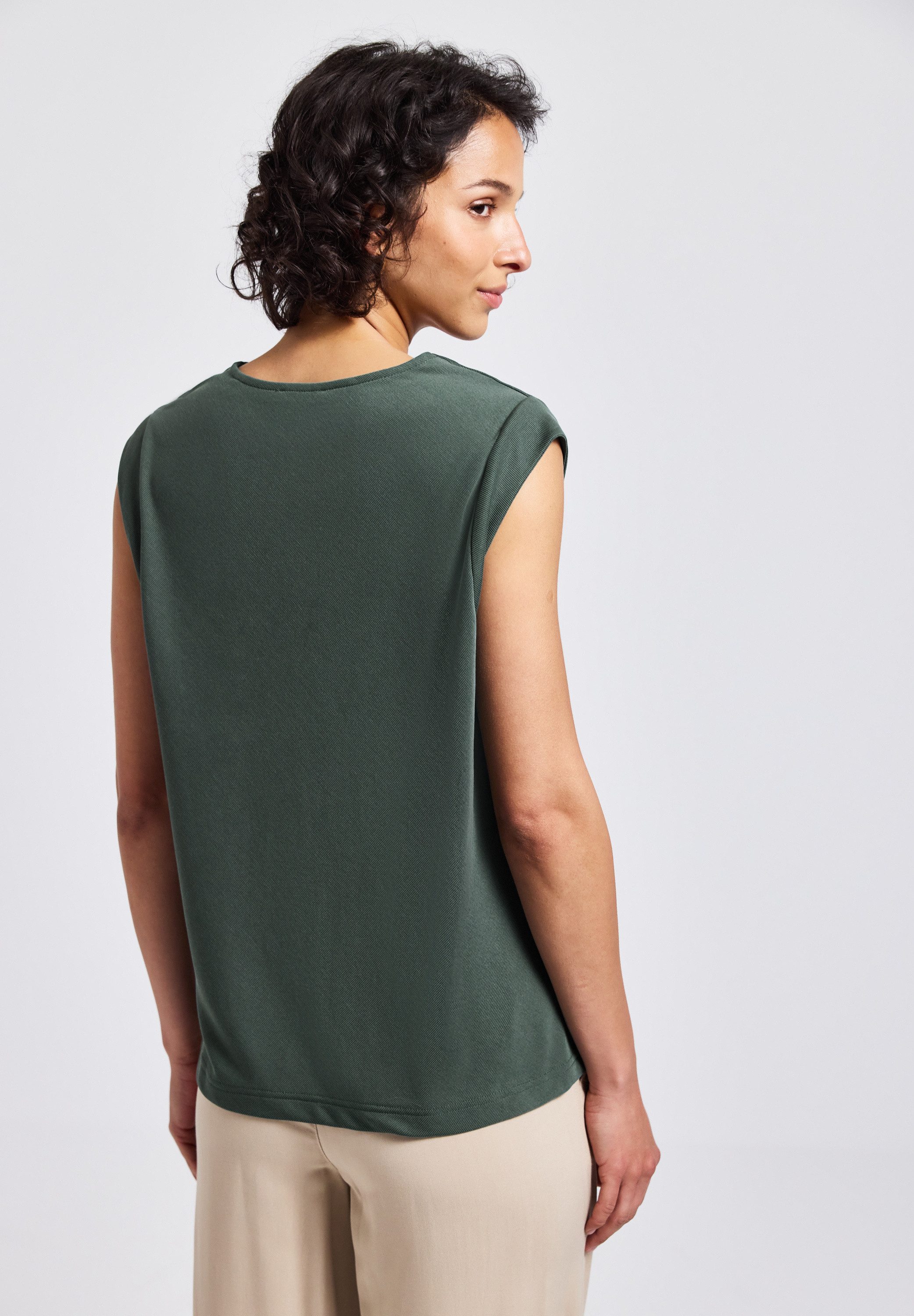 STREET ONE Shirttop in silk-look