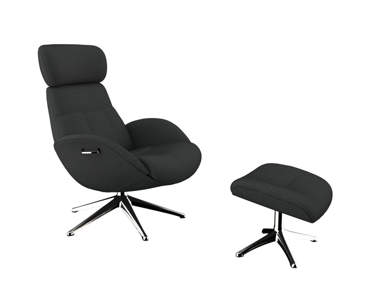 FLEXLUX Relaxfauteuil Elegant, functionele stoel, gestoffeerde stoel, armleuningen, TV-fauteuil, Premium comfort, rug- en hoofdeindeverstelling,