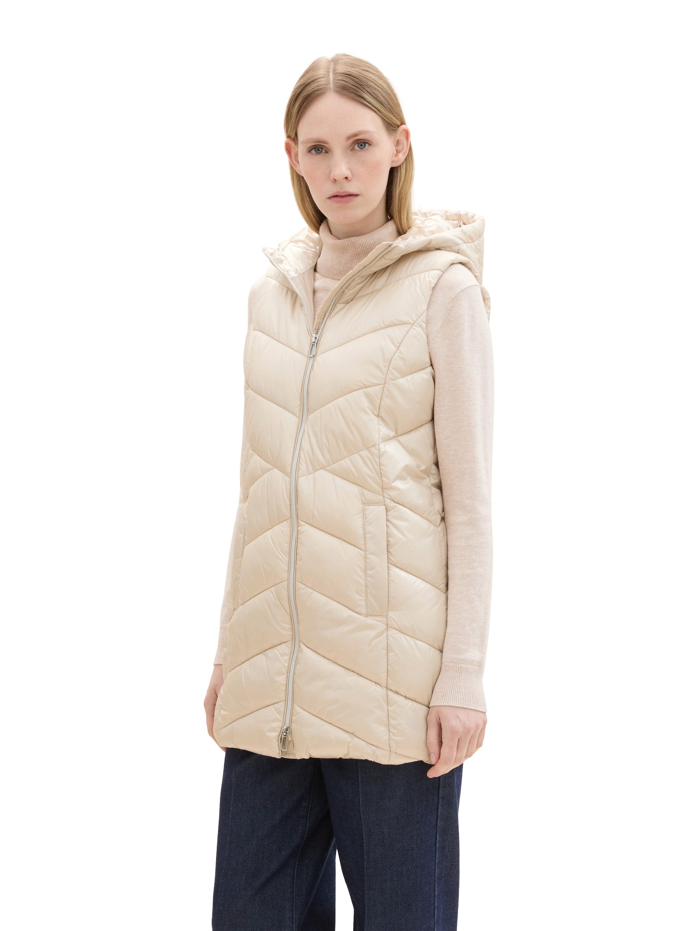 Tom Tailor Bodywarmer met een capuchon