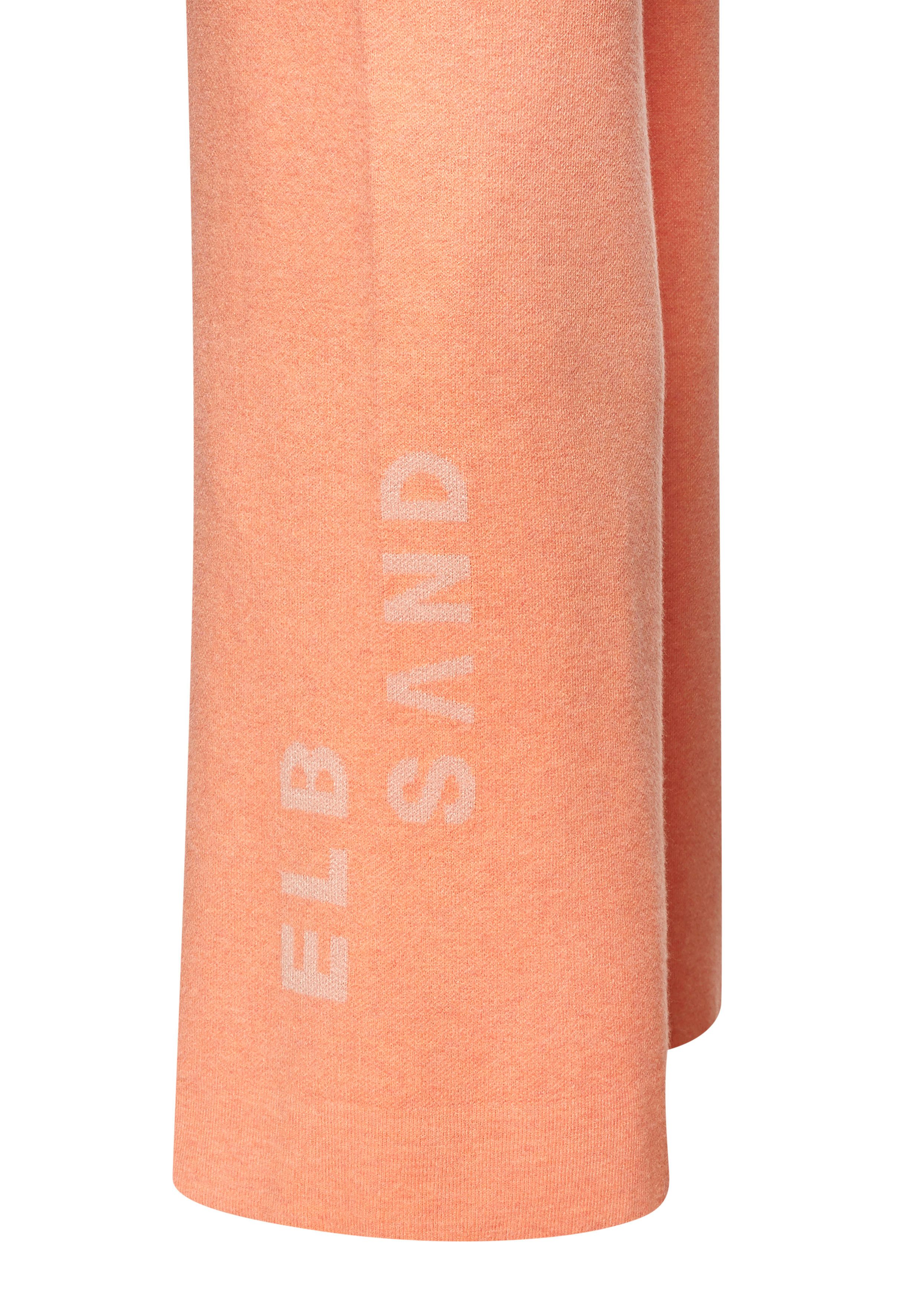 Elbsand Tricotbroek met wijde pijpen en geborduurd logo, loungewear