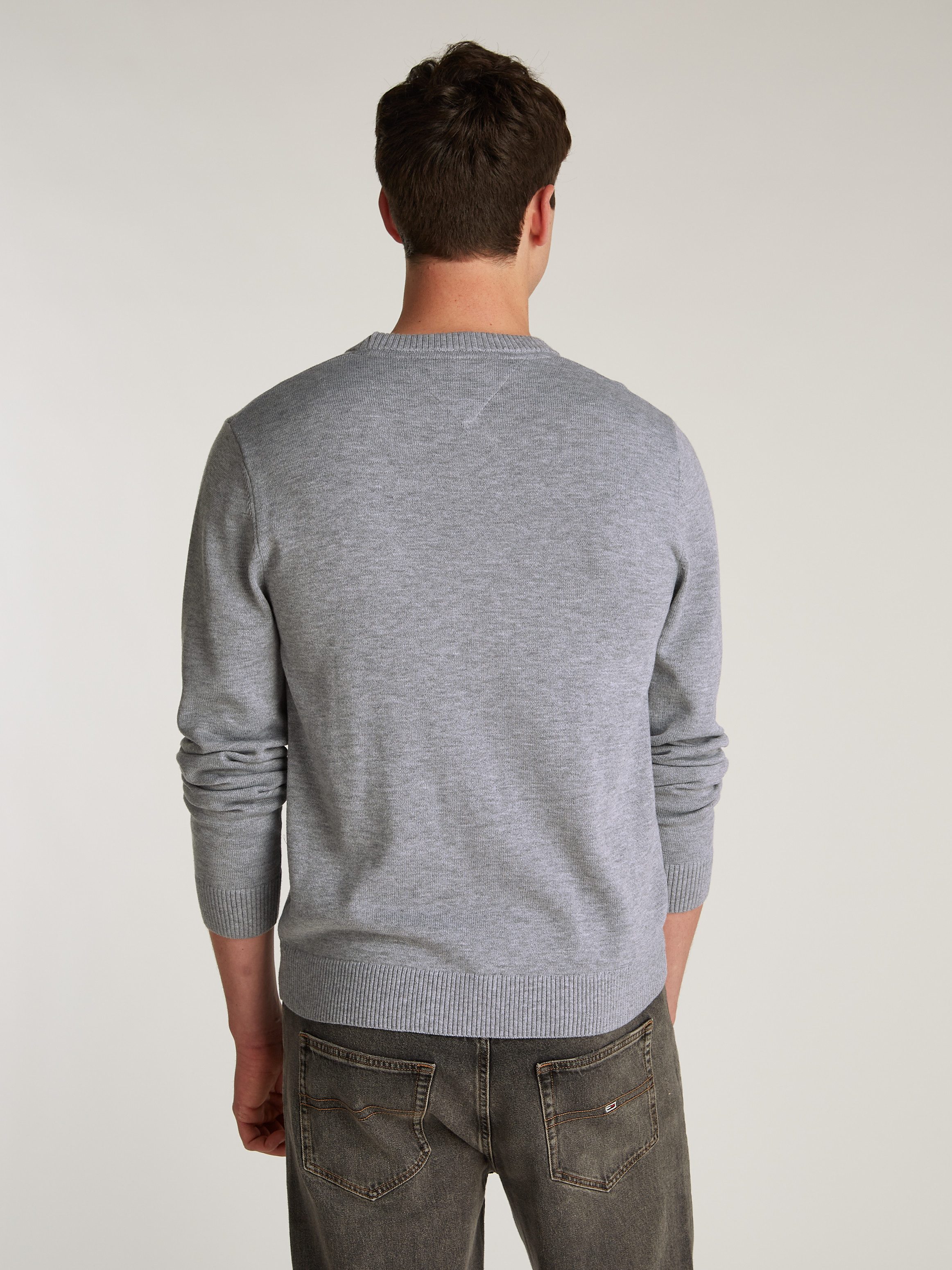 TOMMY JEANS Gebreide trui TJM LINEAR SMALL CHEST SWEATER