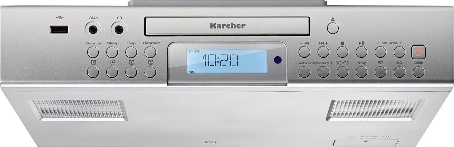 Karcher Keukenradio RA 2050 CD/MP3-speler, USB, oplaadfunctie, kooktimer, keukenonderradio