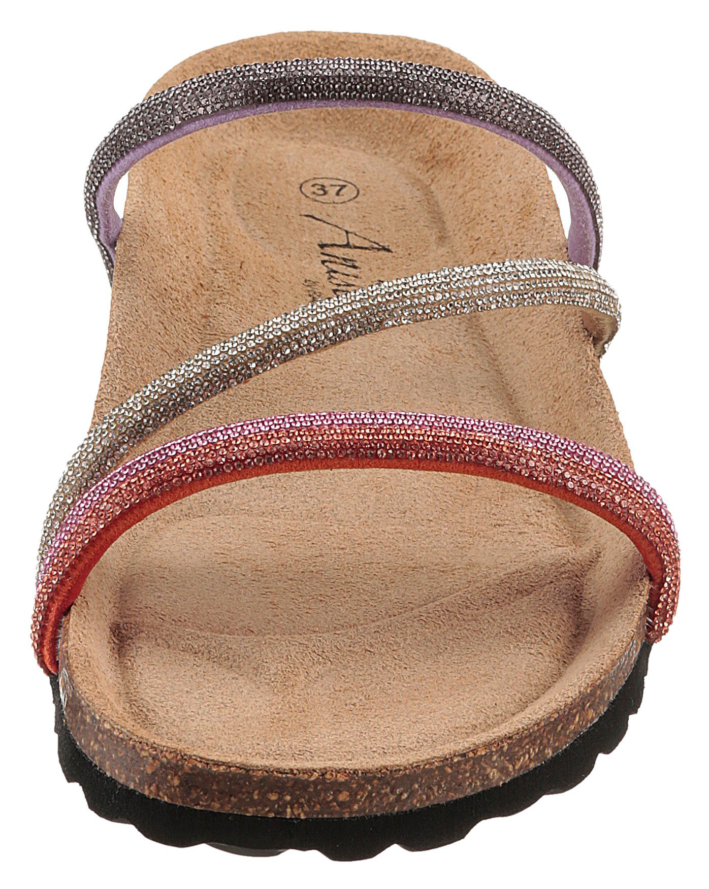Aniston SHOES Slippers , zomerschoen, strandschoen, glitterstenen - nieuwe collectie