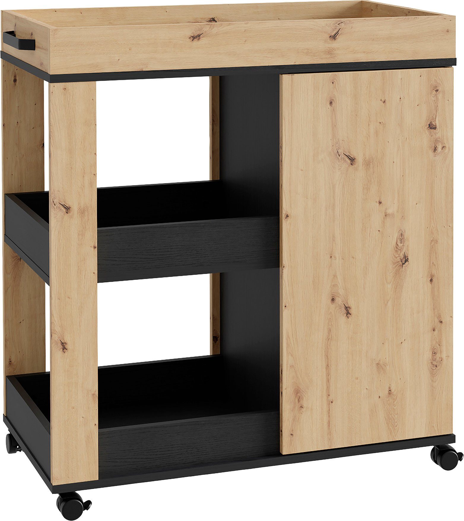 FORTE Barmeubel Homebar Hoogte ca. 88,5 cm multifunctionele kasten beige