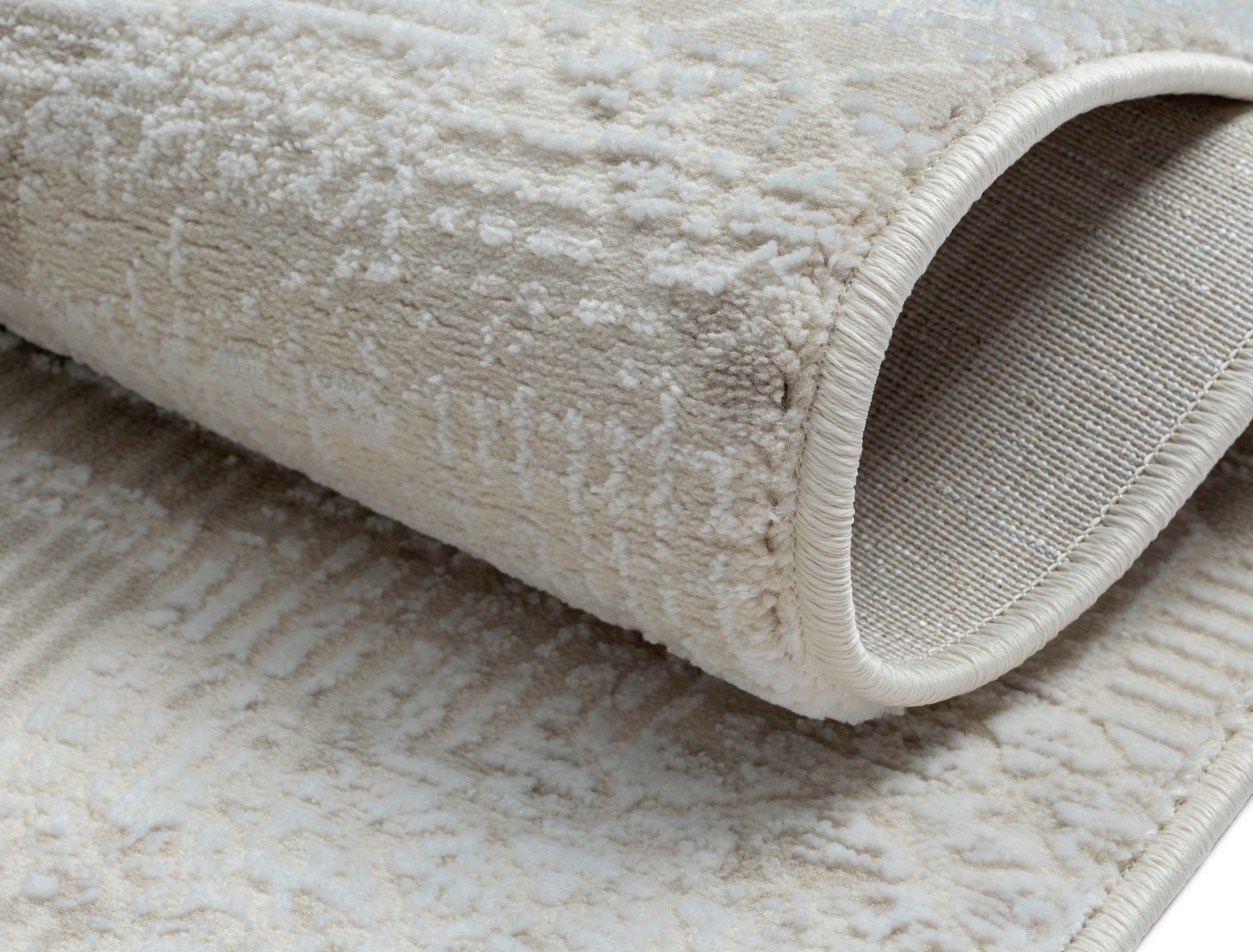 Myflair Möbel & Accessoires Vloerkleed Mijn Leven, MAGAZIJNOPRUIMING! Kortpolig, retro-stijl, bijzonder zacht door microvezel, met franjes