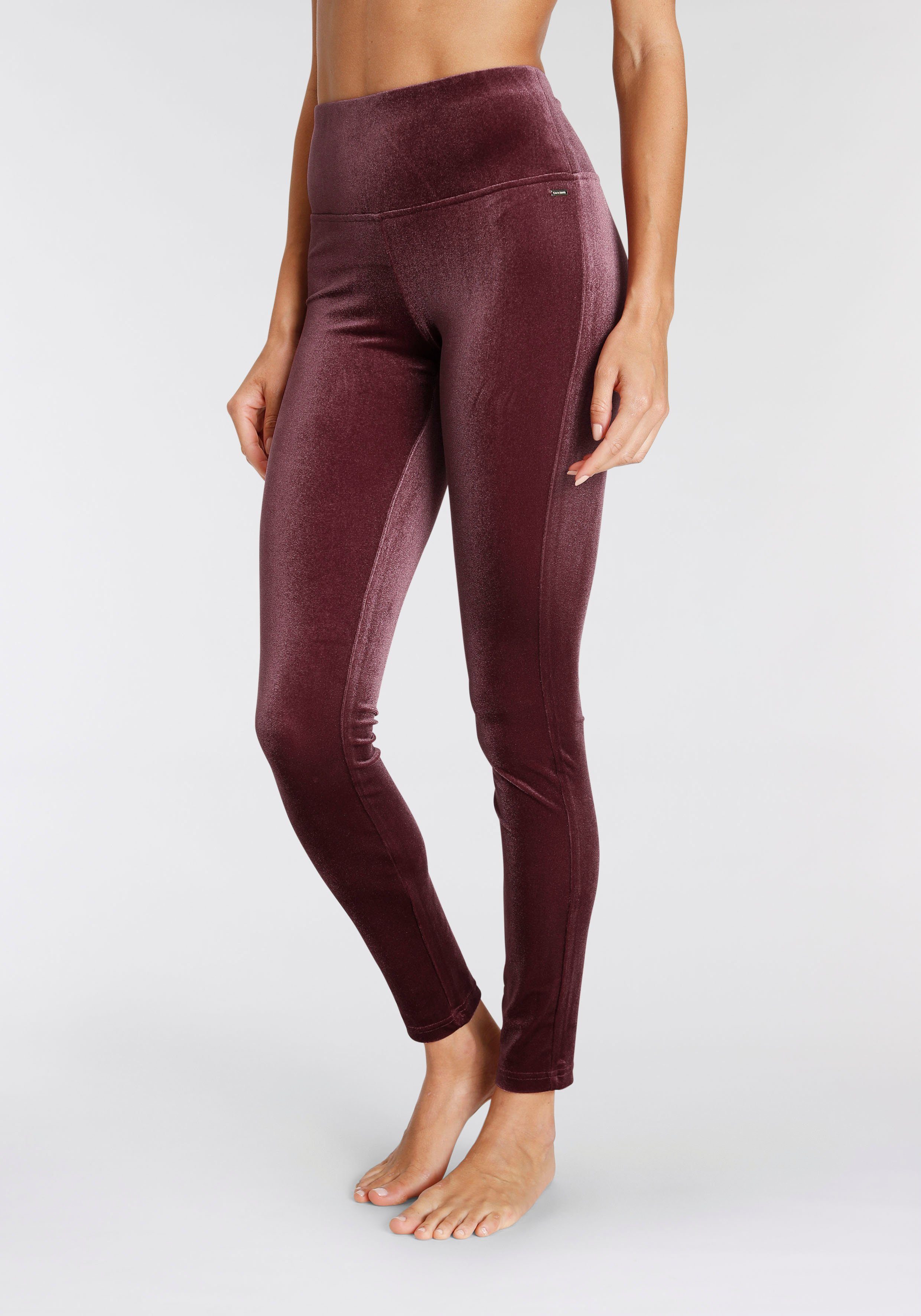 Lascana Legging in zachte, elastische velourslook