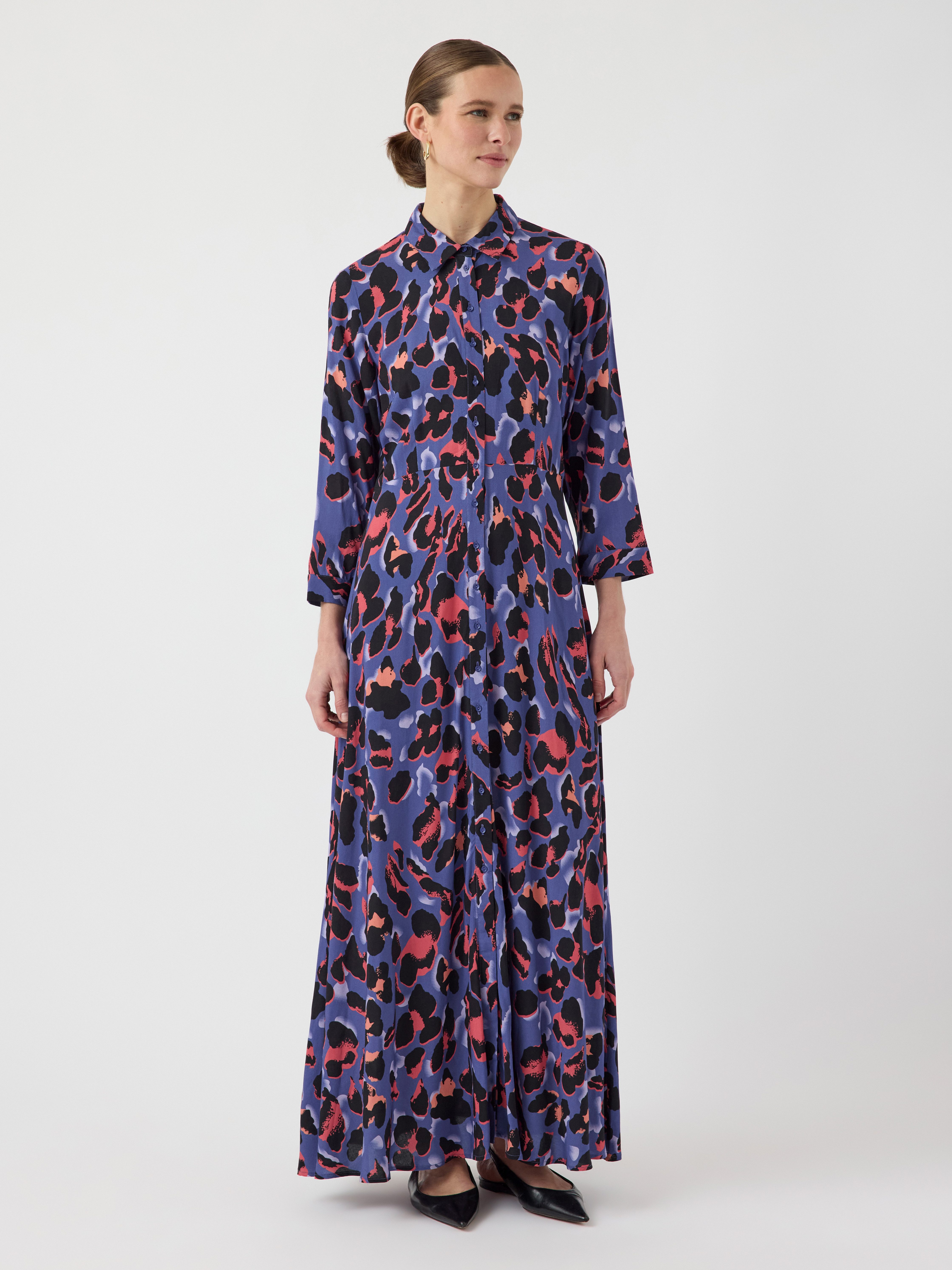 Y.A.S Jurk met overhemdkraag YASSAVANNA LONG SHIRT DRESS