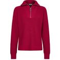 tommy hilfiger schipperstrui hayana cable zip-up sweater roze
