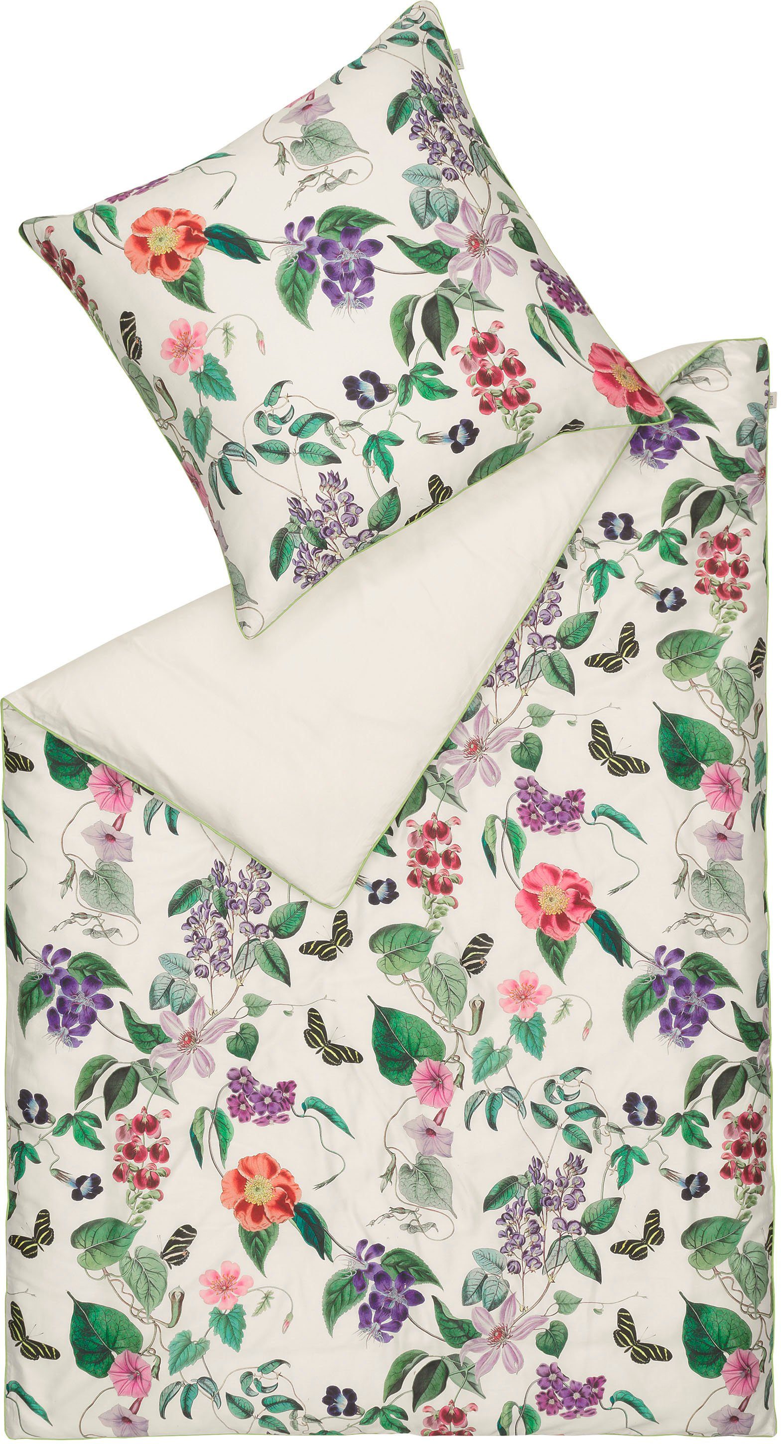 SCHÖNER WOHNEN-KOLLEKTION Beddengoed Blossom met keerfunctie (2-delig)