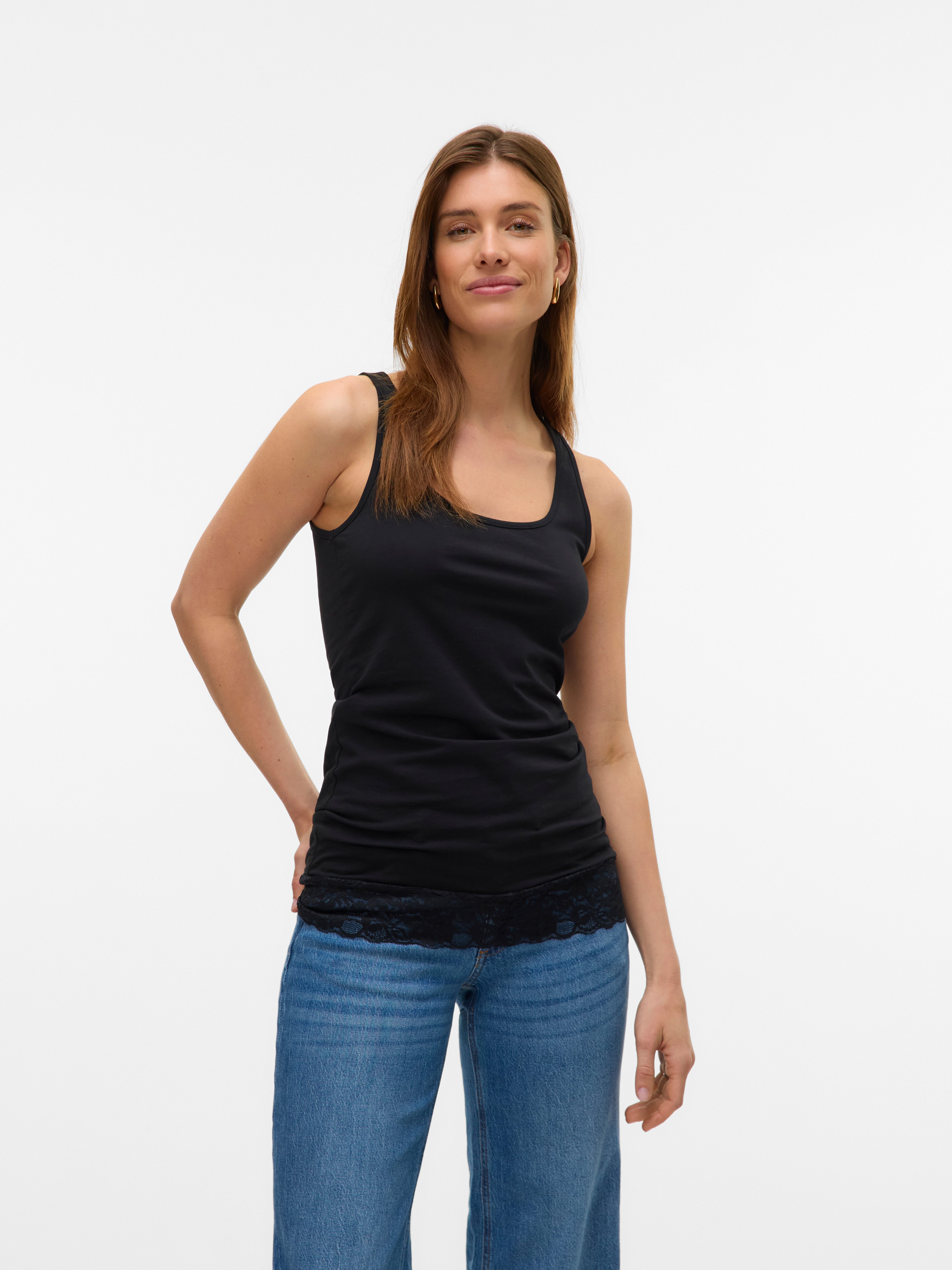 Vero Moda Tanktop VMMAXI MY LACE LONG TANK JRS NOOS
