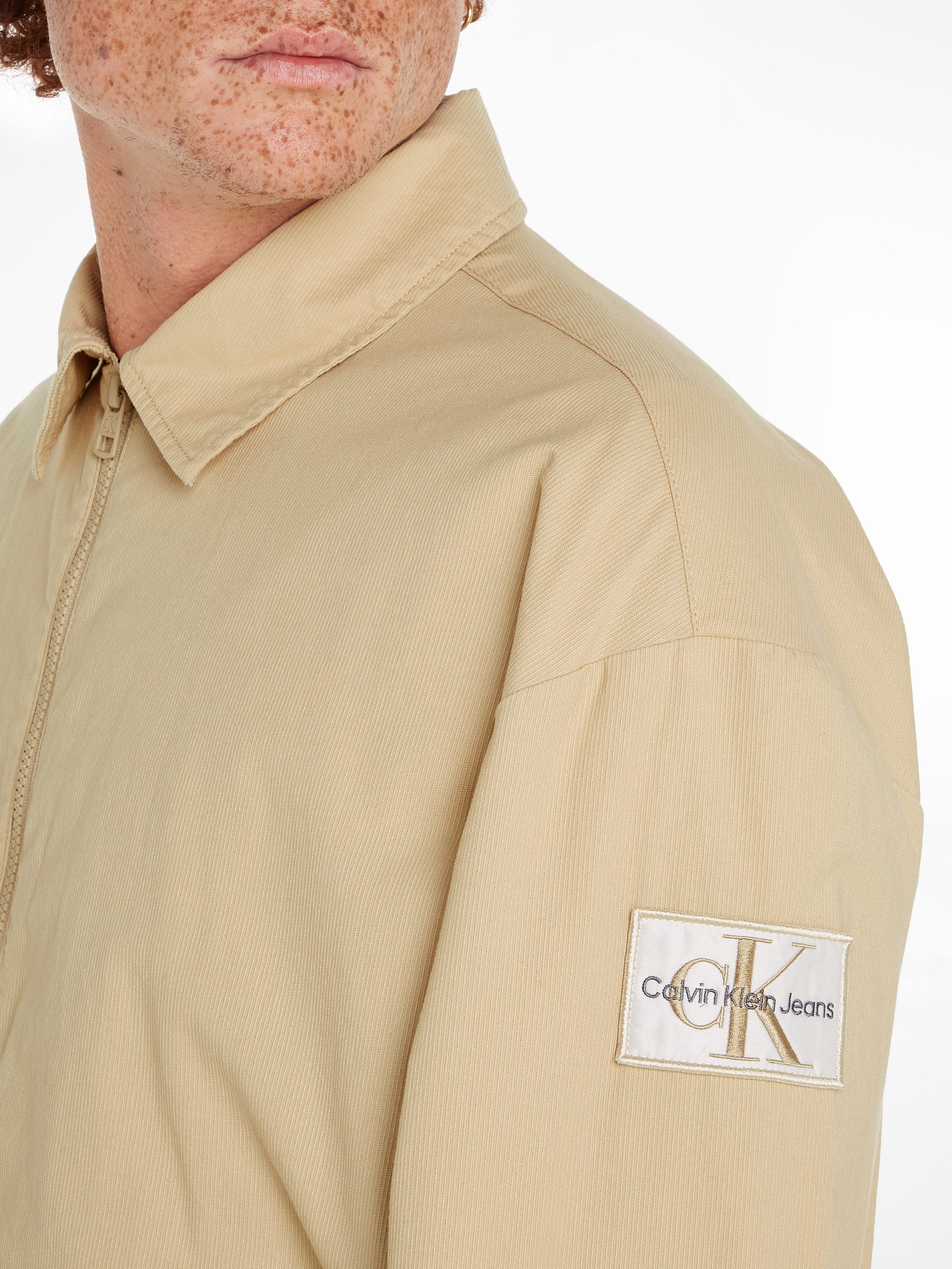 Calvin Klein Jack in collegestijl LINEAR TEXTURE HARRINGTON