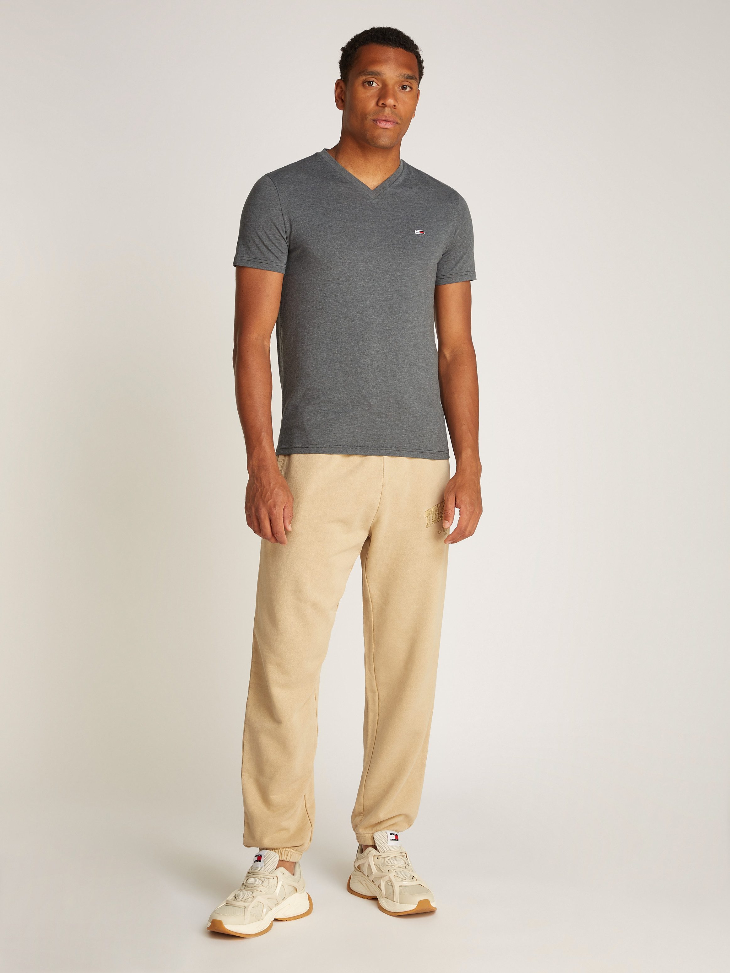 TOMMY JEANS T-shirt TJM XSLIM JASPE VNECK TEE EXT