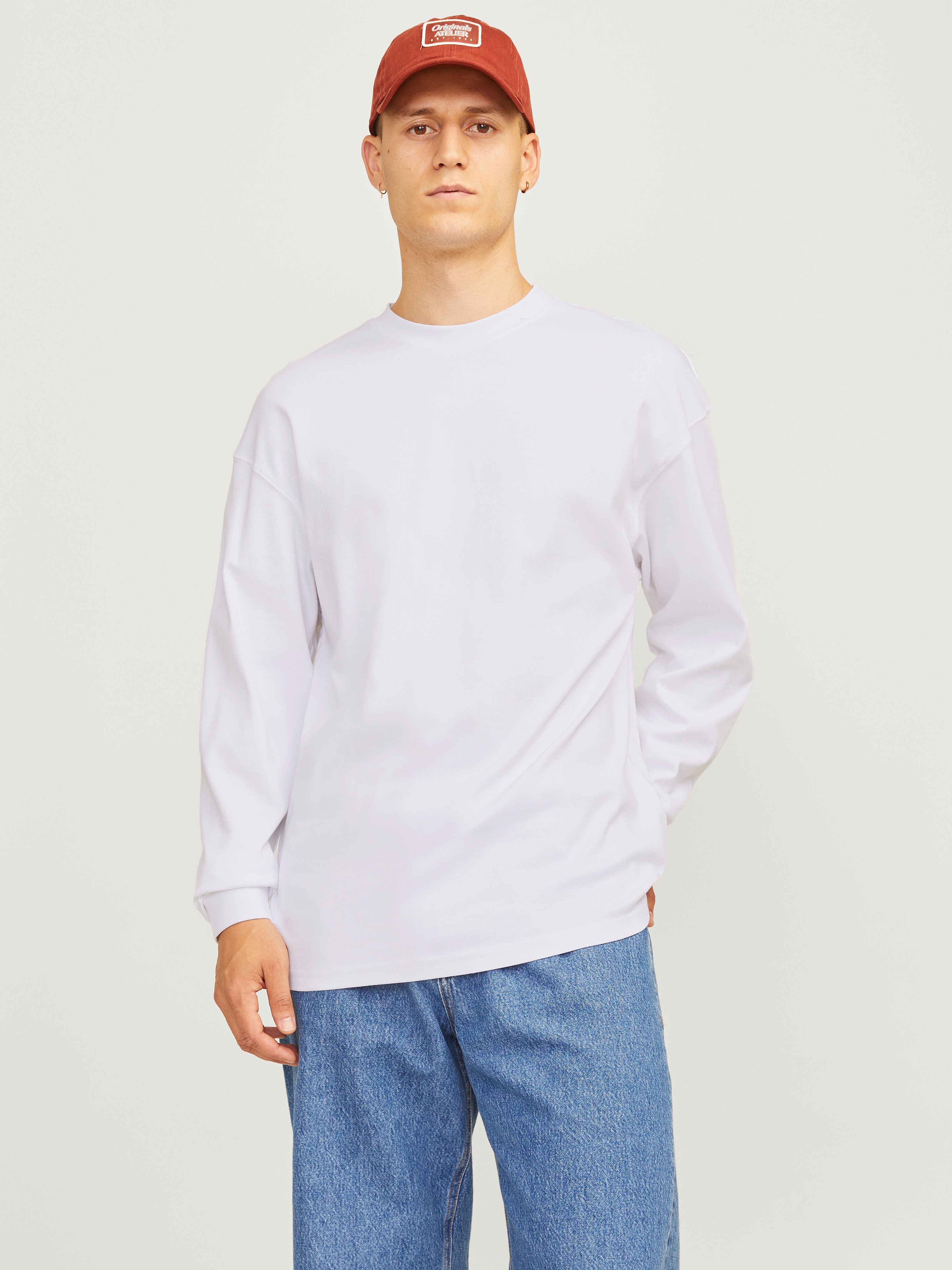 Jack & Jones Shirt met lange mouwen JJEURBAN EDGE TEE LS O-NECK NOOS