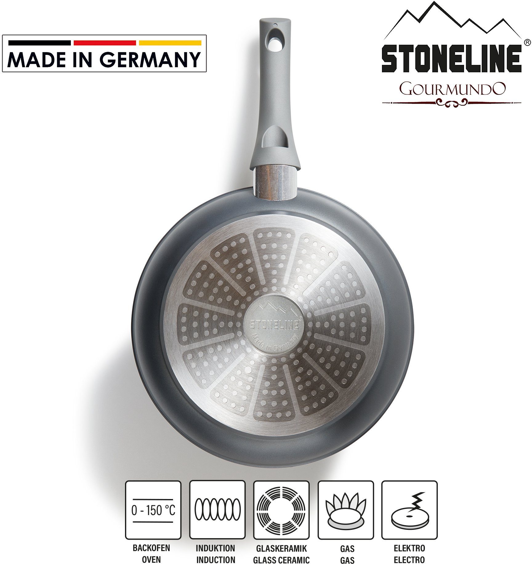 STONELINE Koekenpan Gourmundo Made in Germany, STONELINE®-antiaanbaklaag, inductie, inductie (1-delig)