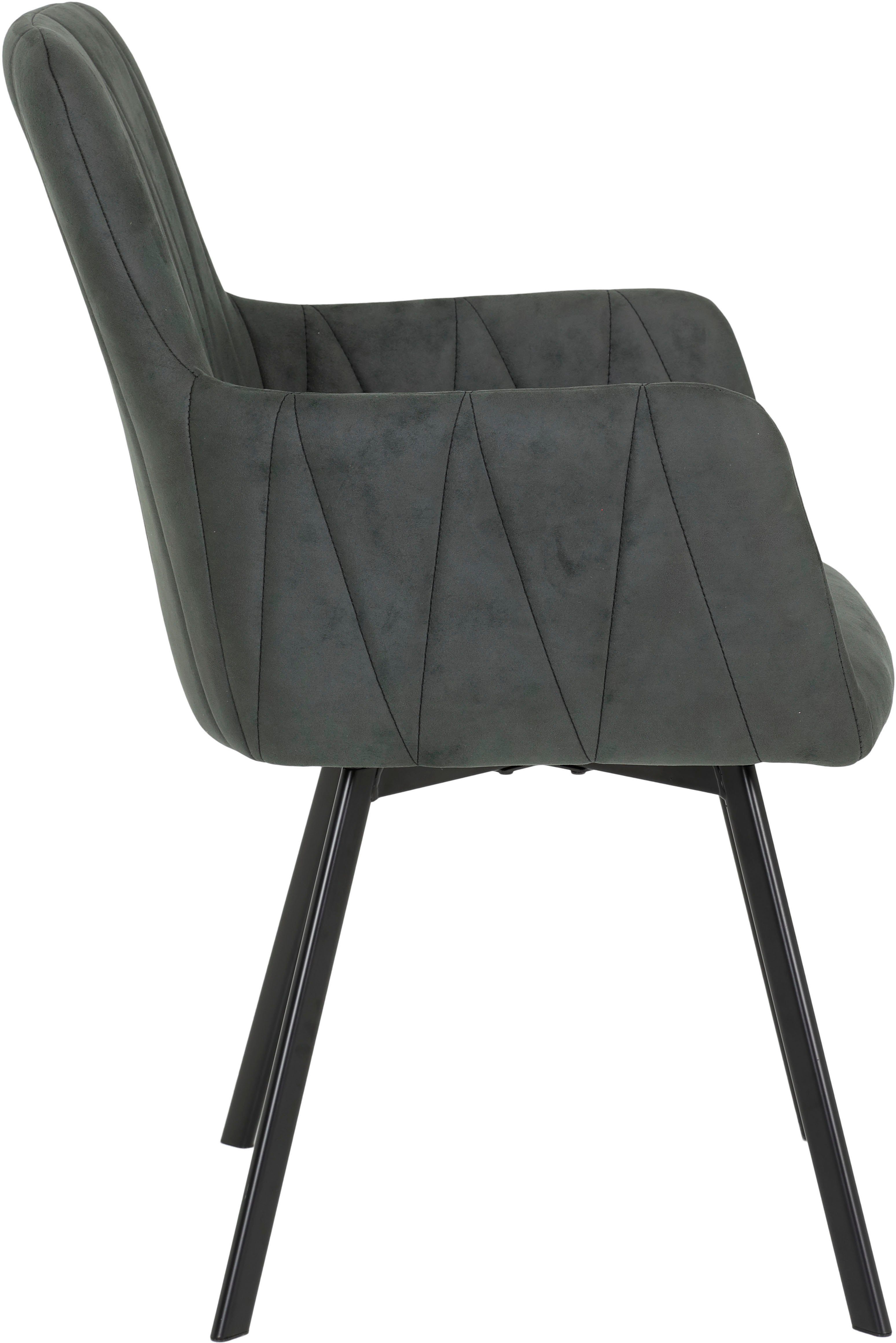 HELA Eethoek Uittrekbaar 160 - 200 cm, fauteuil 360° draaibaar (set, 5-delig)