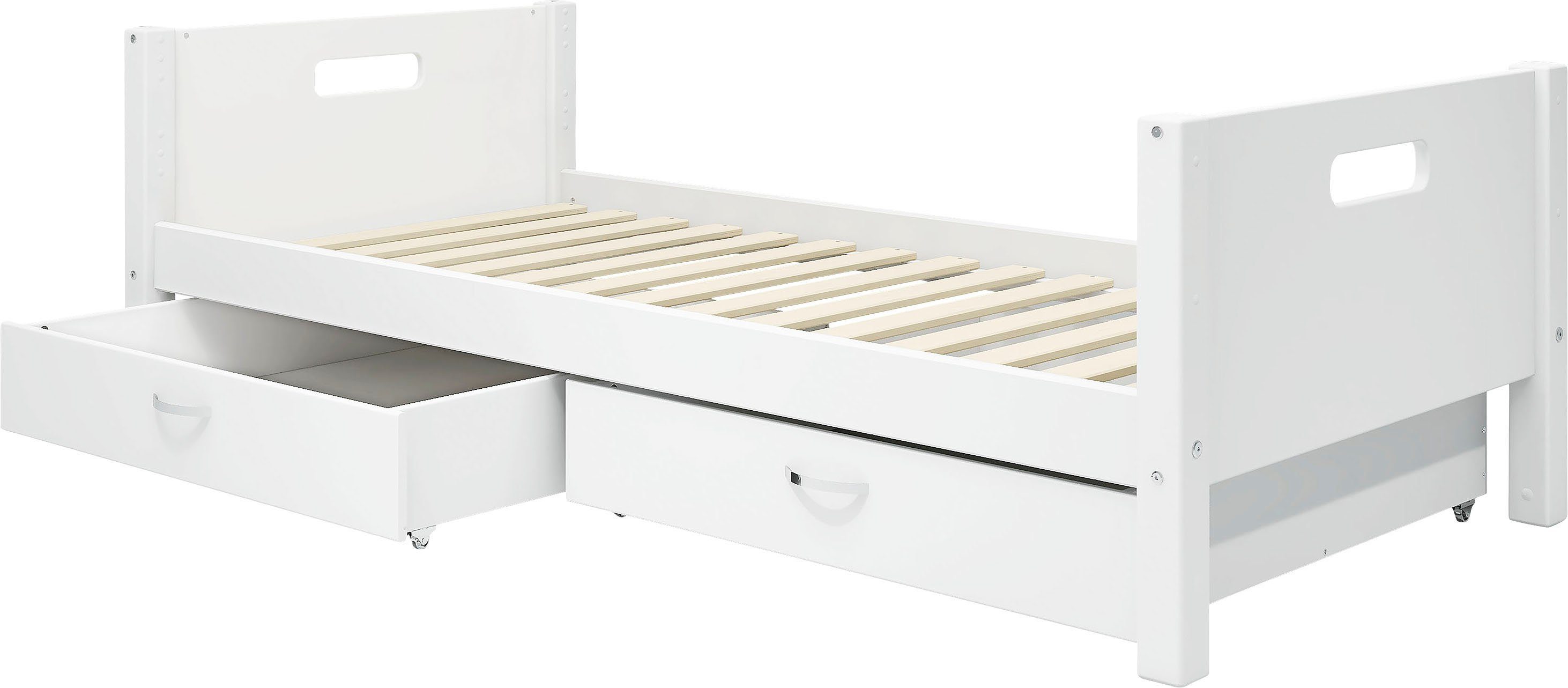 Thuka 1-persoonsledikant Nordic Kinderbed, Speelbed, Daybed, van de beste kwaliteit, stabiel, om te bouwen, met lades