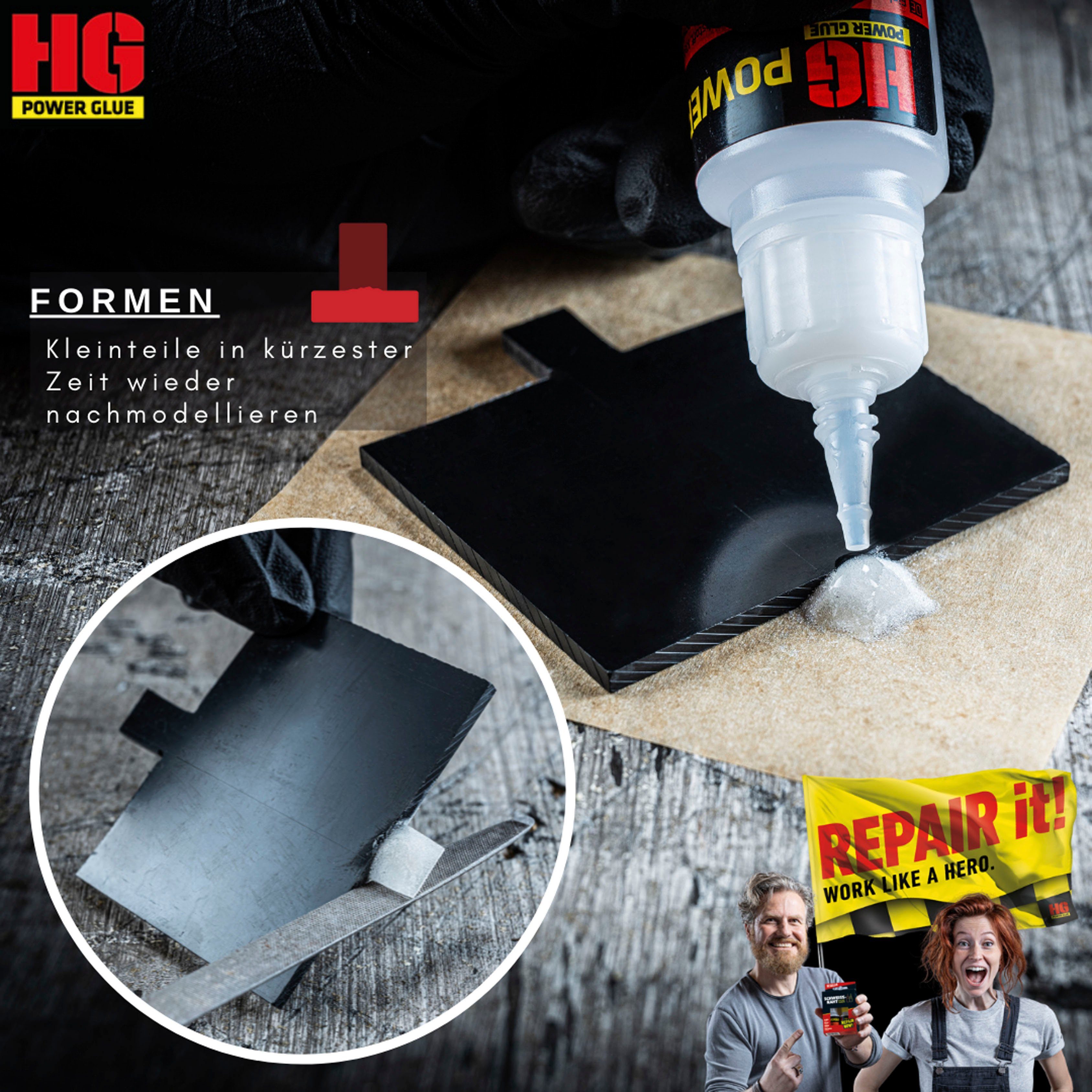 HG Lijm PowerGlue Professionele XXL-koffer, de lasnaad uit de fles
