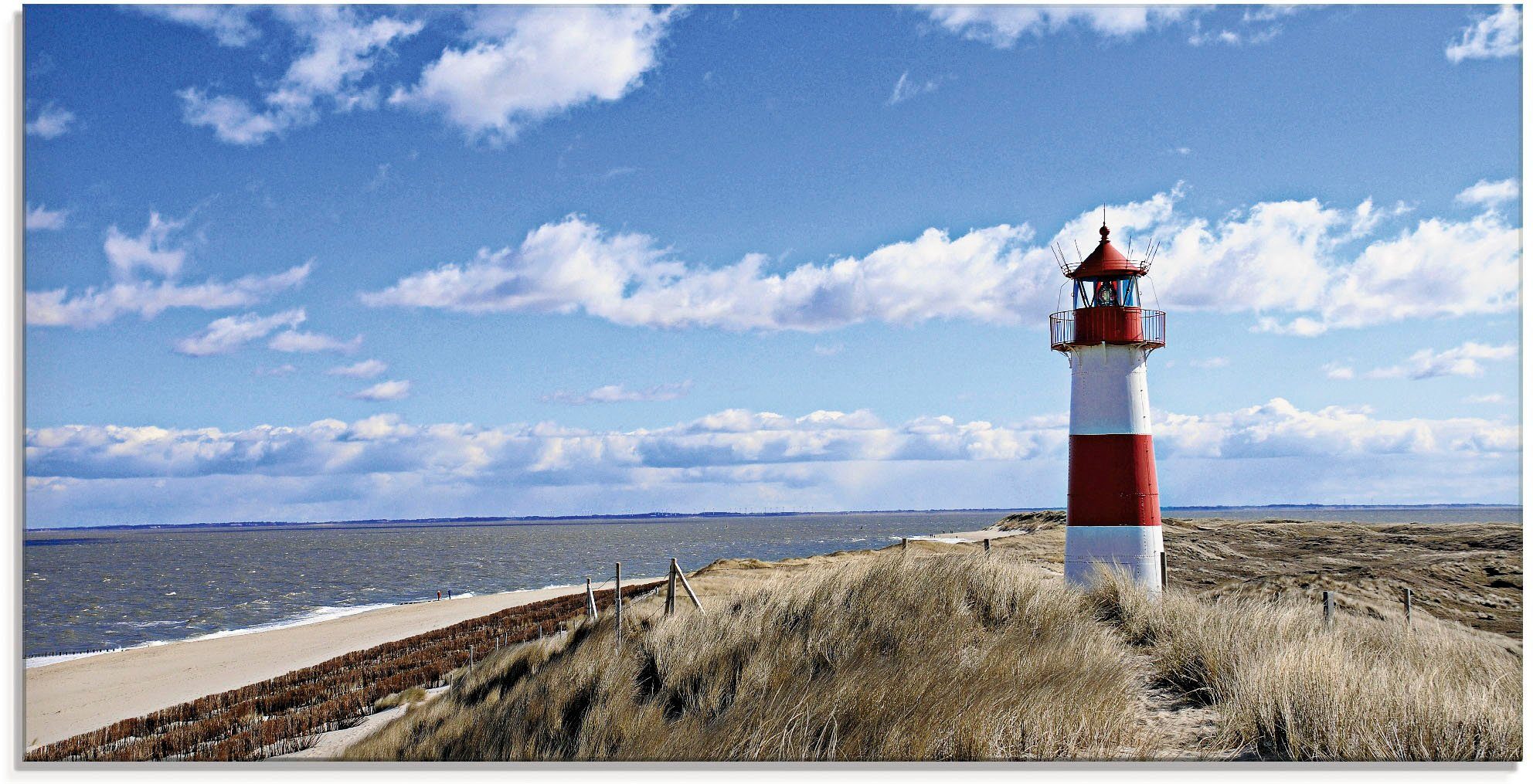 Artland Print op glas Vuurtoren Sylt