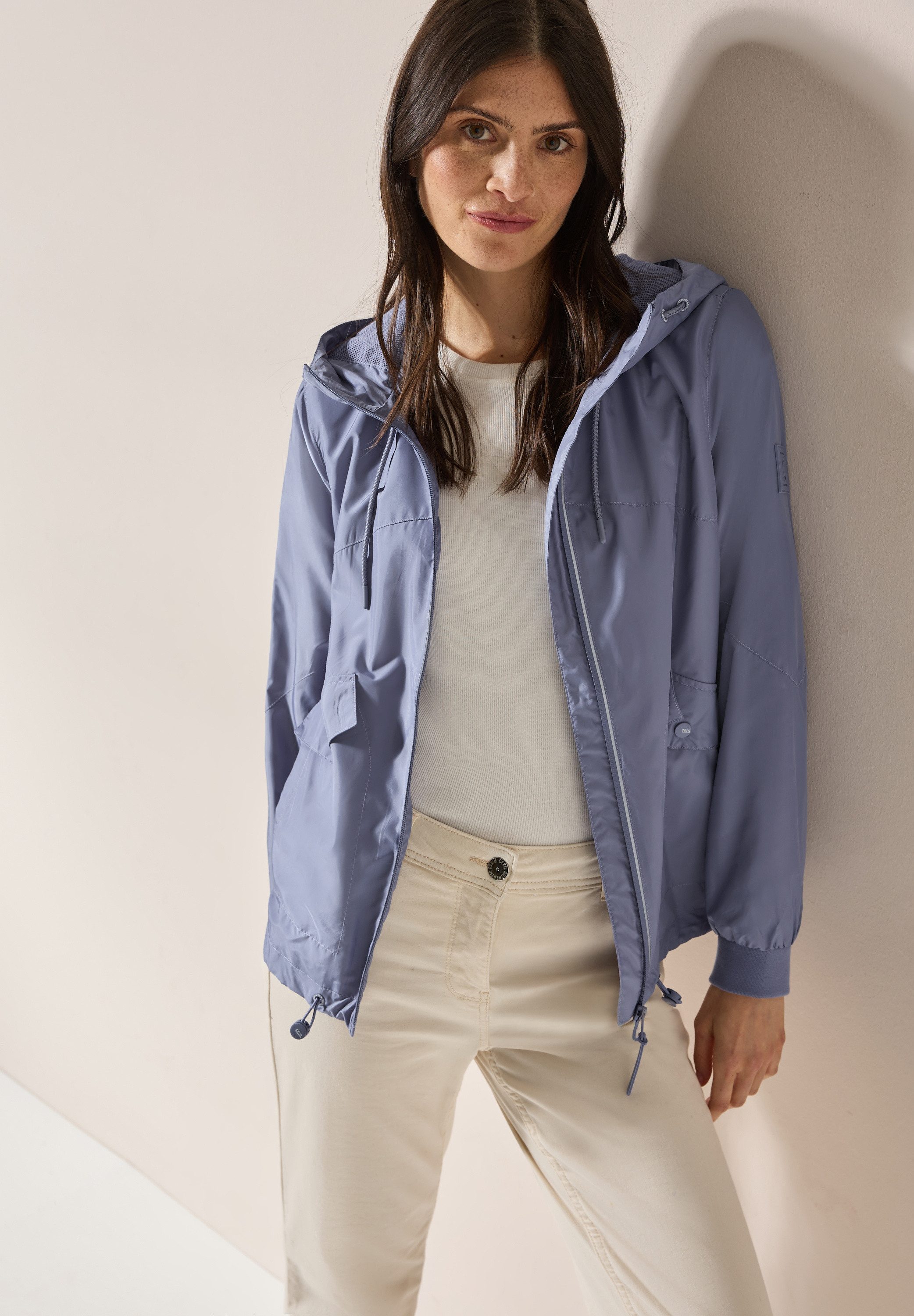 Cecil Windbreaker met capuchon en rijgkoord