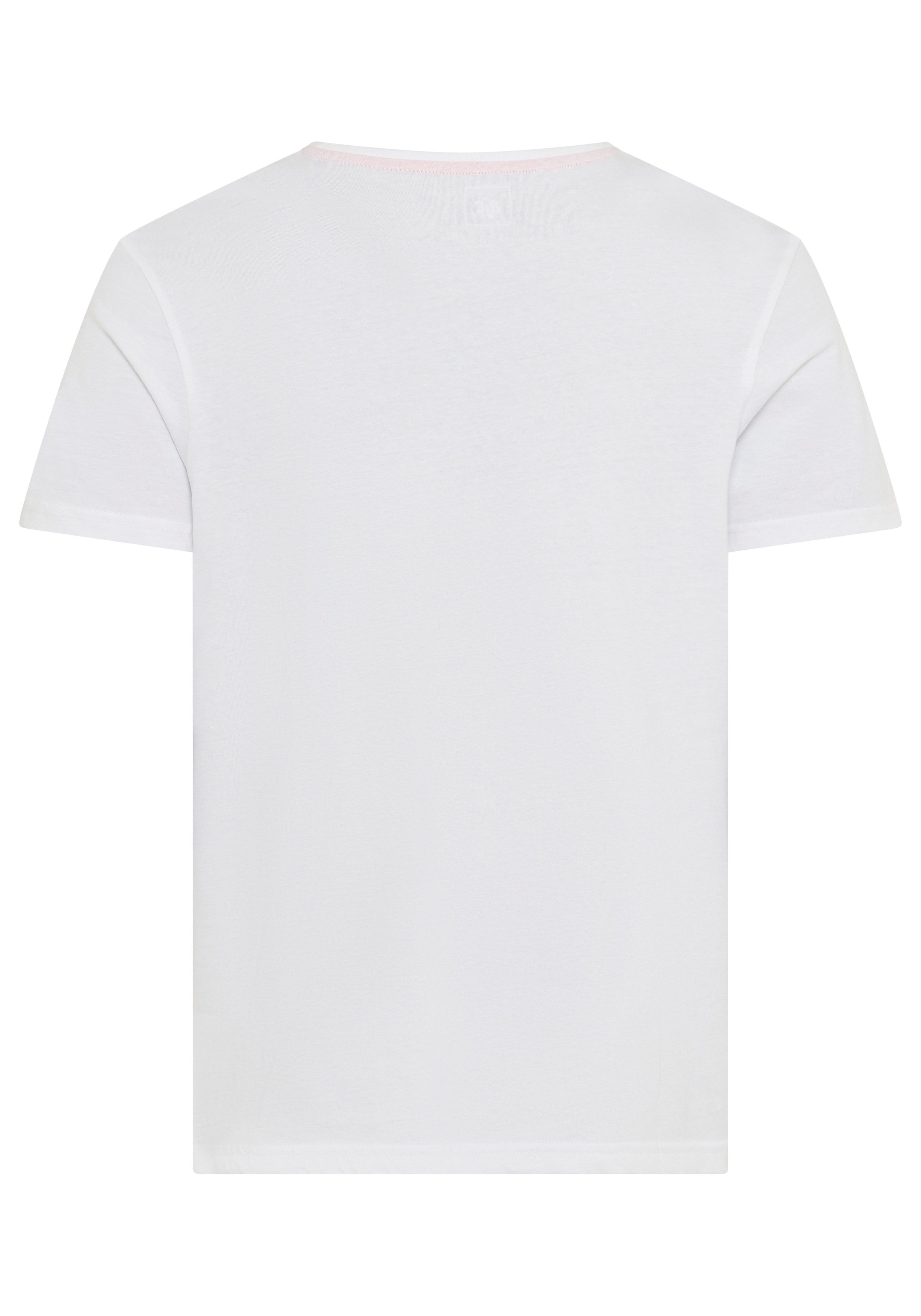 AJC T-shirt Korte mouwen, smalle pasvorm, in vintage-ontwerp