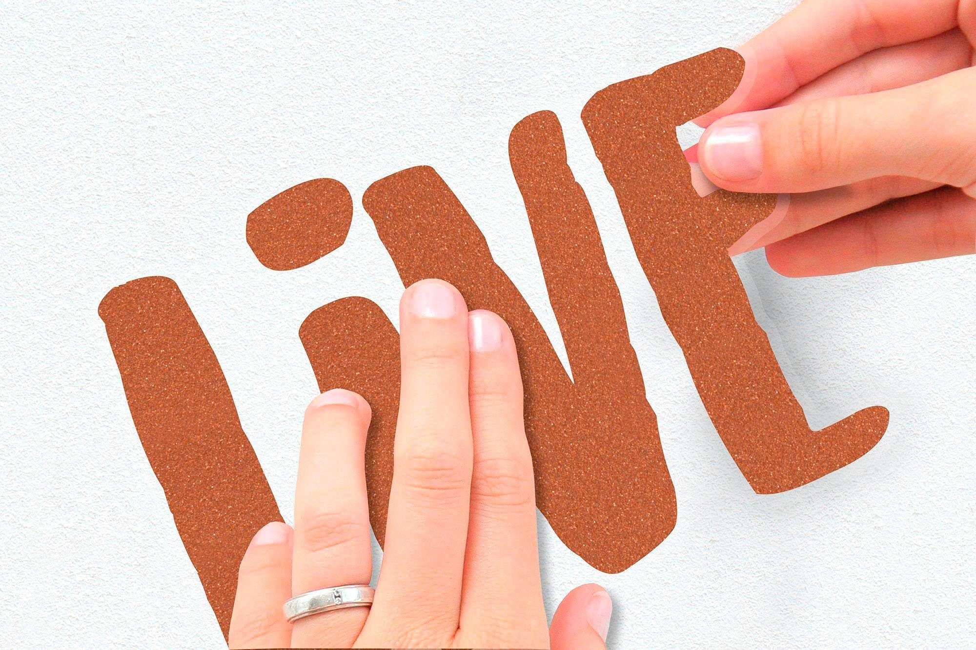 Komar Wandfolie Live - afm. 50 x 70 cm zelfklevend, wandstickers (set, 6-delig)