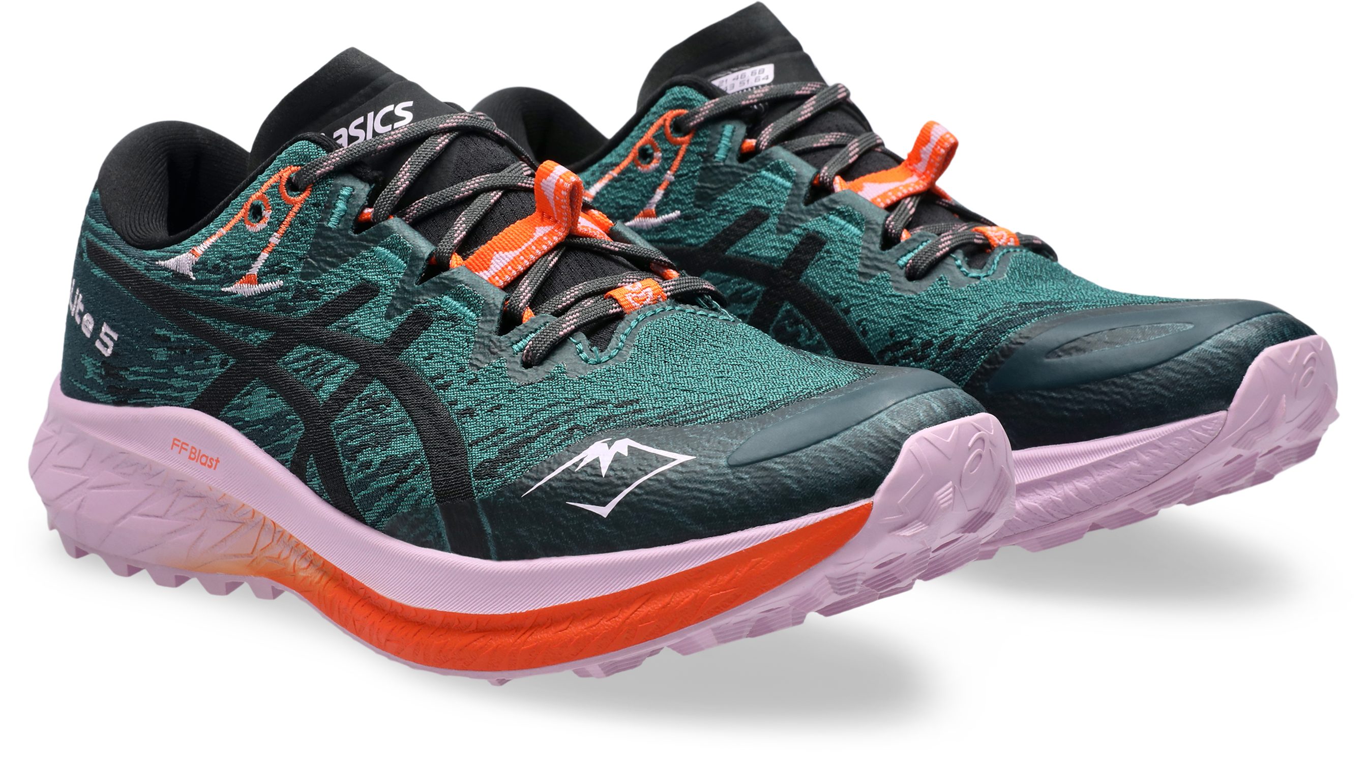Asics Trailrunningschoenen Fuji Lite 5 dames hardloopschoenen maat 39,5 groen