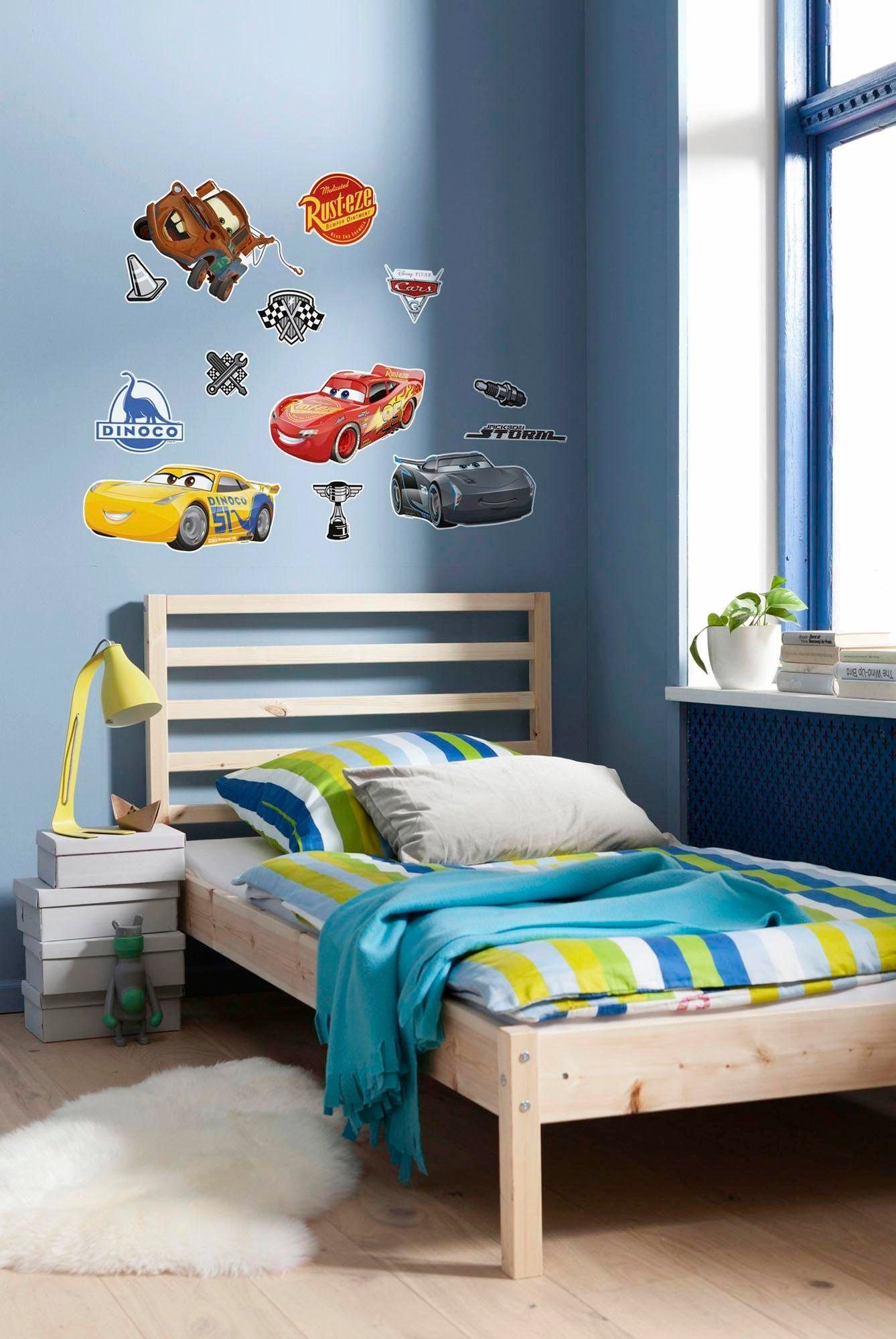 Komar Wandfolie Cars3 - afm. 50 x 70 cm zelfklevend, wandstickers, kinderkamer