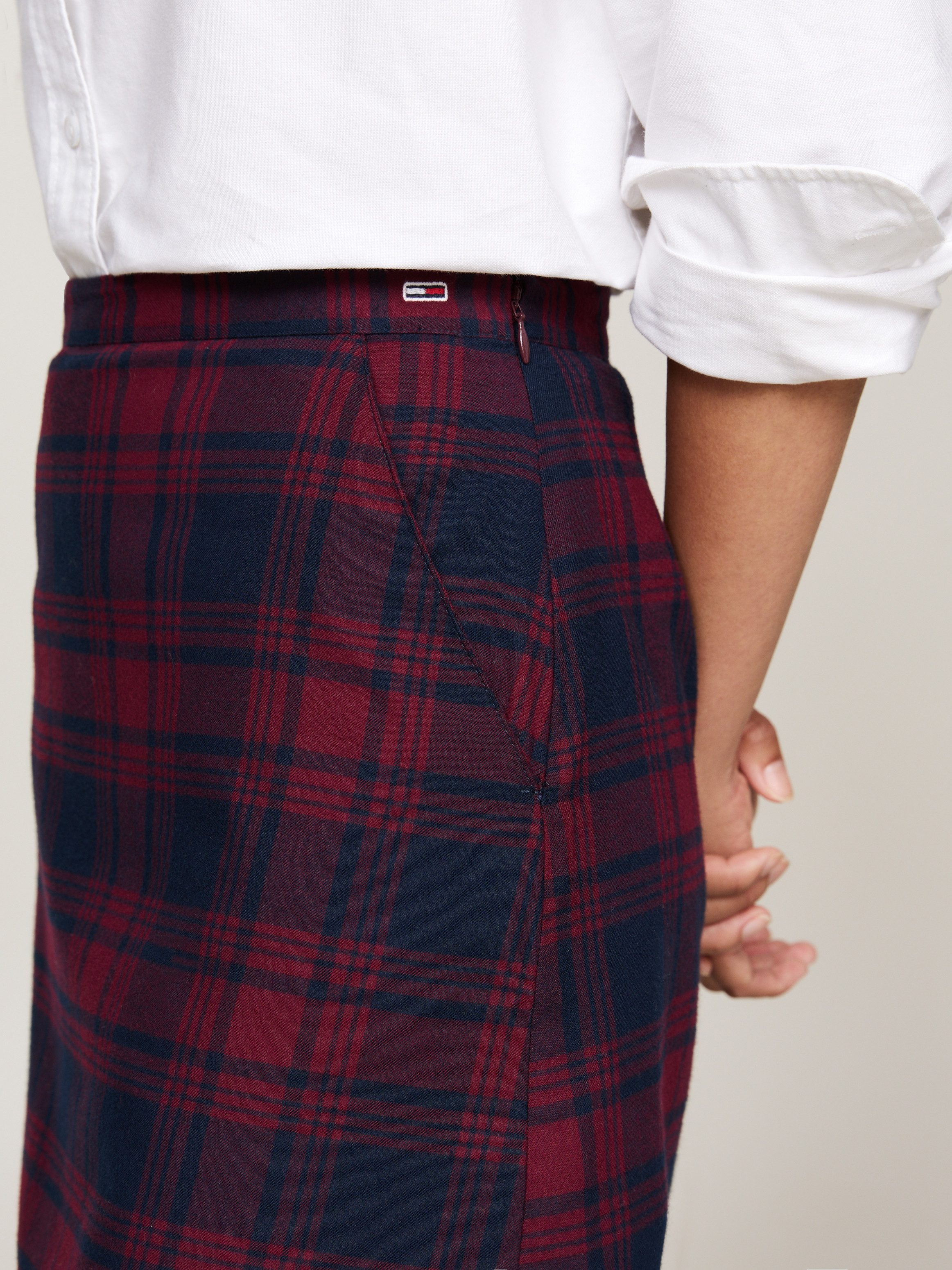 TOMMY JEANS Minirok TJW CHECK MINI SKIRT in modieus ruitdessin