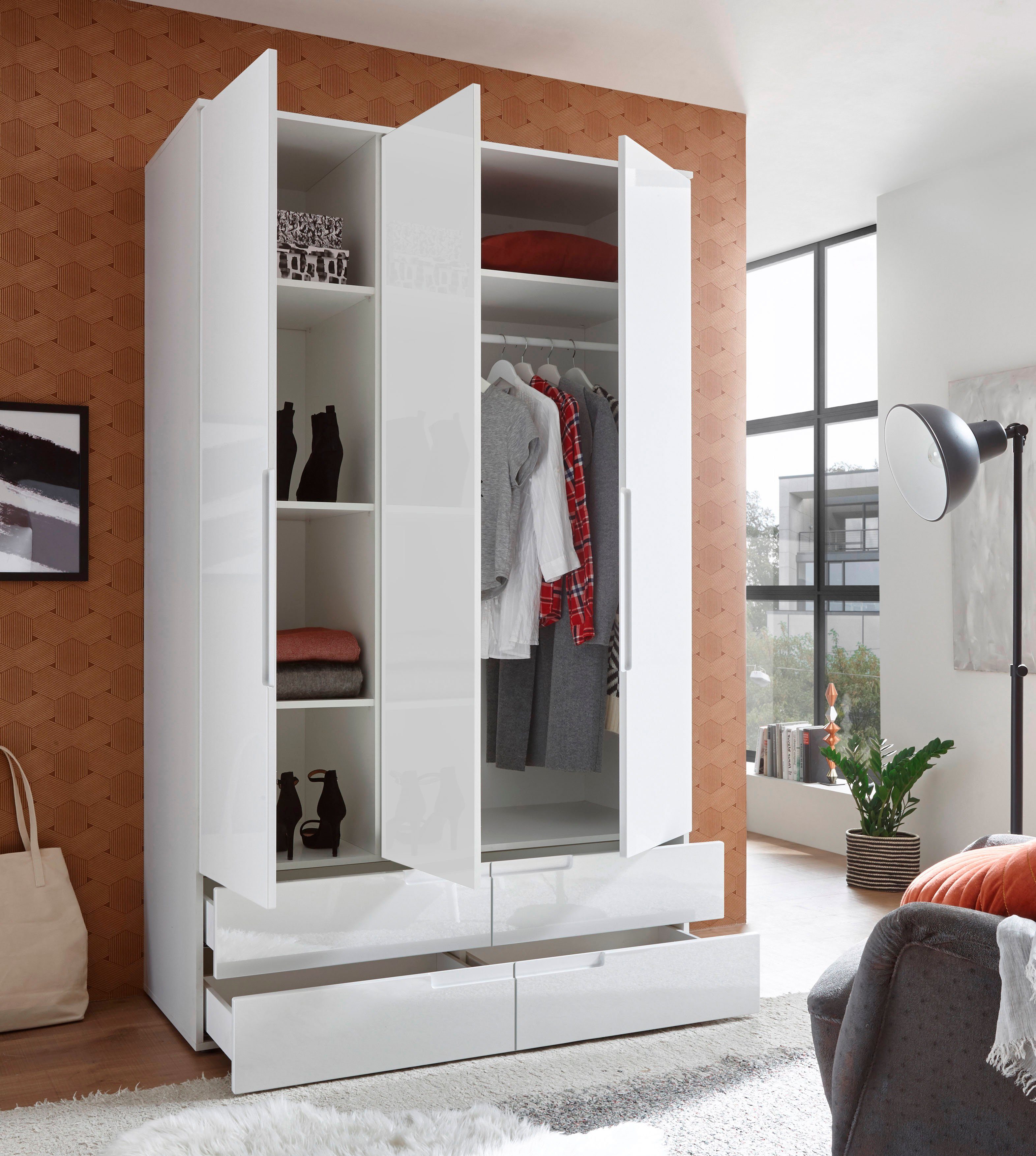 Schlafkontor Draaideurkast Spice met hoogglansfront