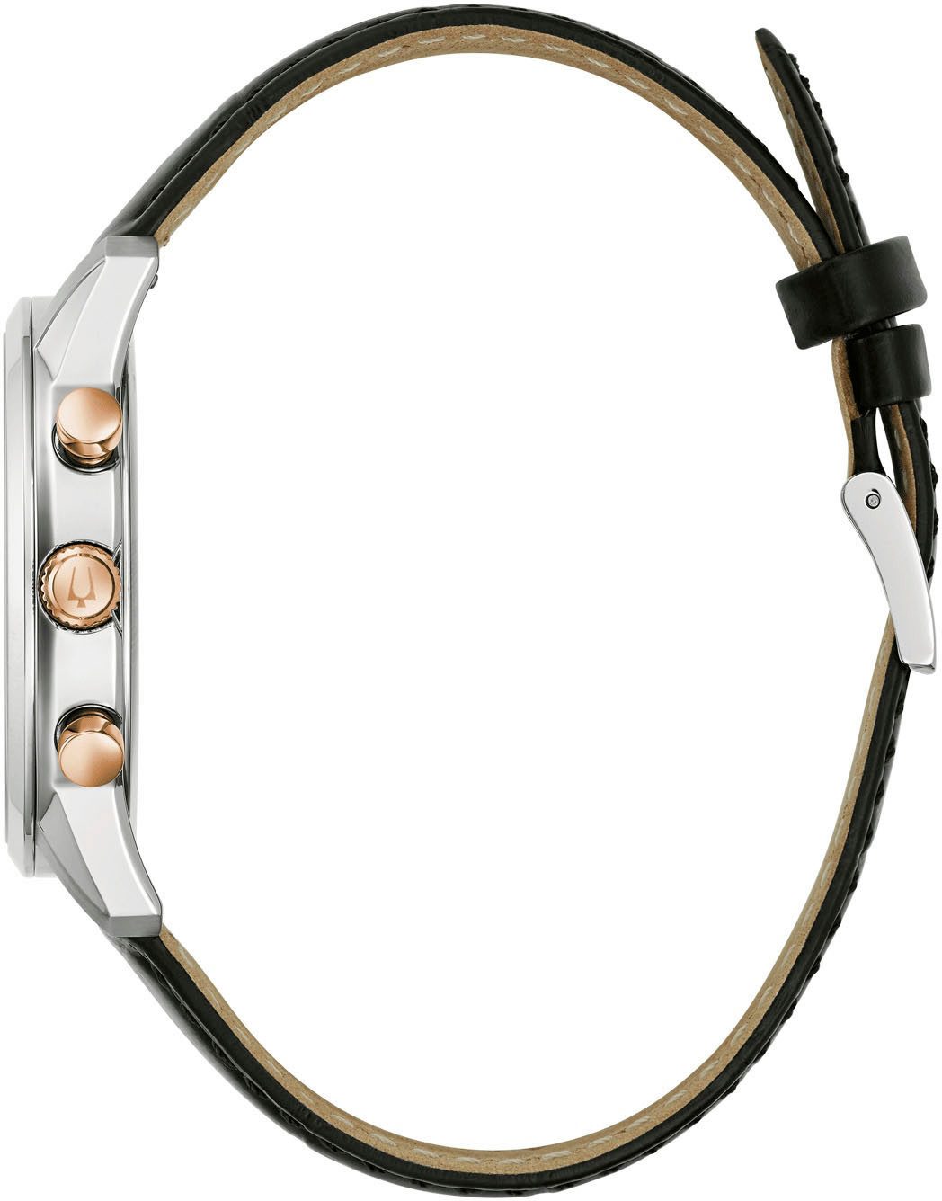 Bulova Chronograaf 96B413 Horloge, quartz, herenhorloge, dameshorloge, leren band, datum