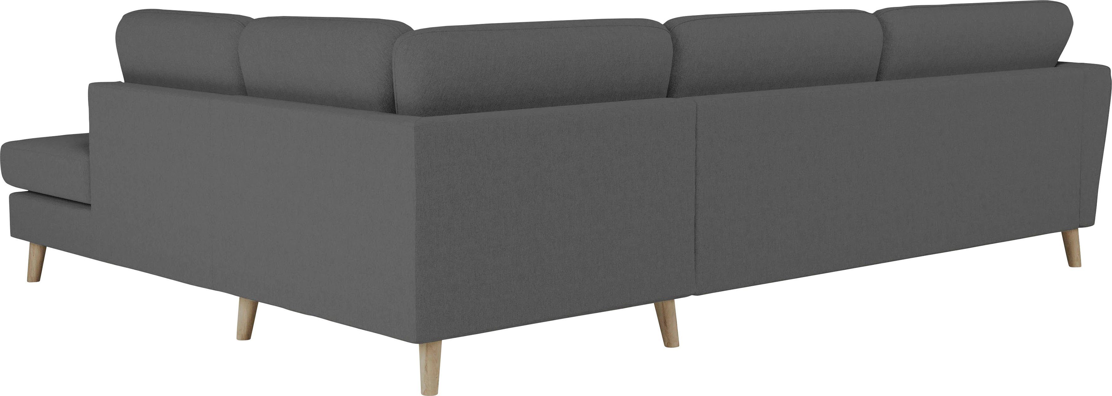 Home affaire Hoekbank MARSEILLE 278/202 cm, L-vorm, ottoman rechts/links, verschillende bekledingen