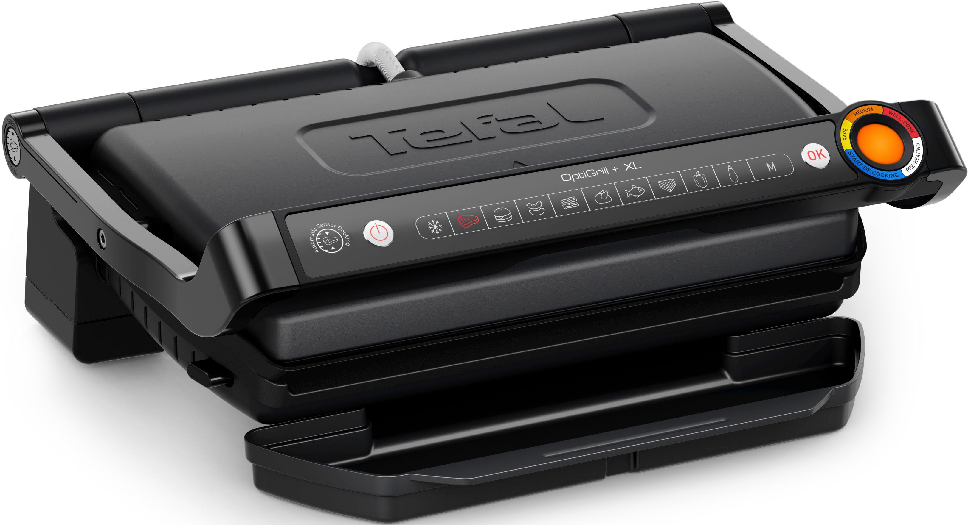 Tefal Contactgrill GC7278 OptiGrill+ XL vernieuwde kookniveau-indicator, 9 automatische...