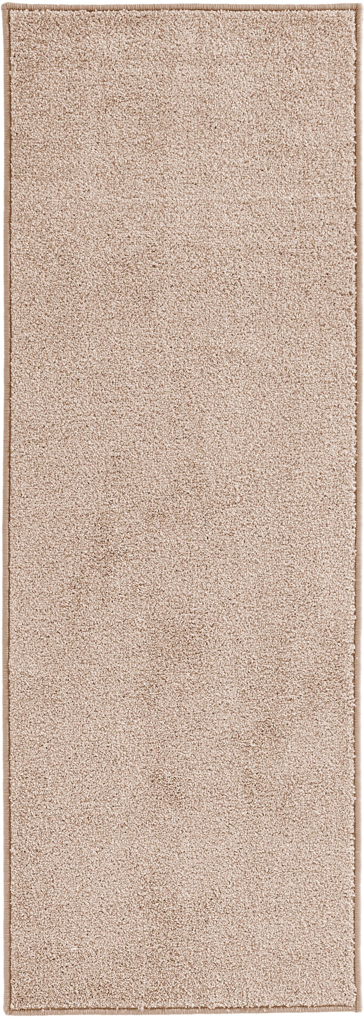 HANSE Home Vloerkleed Pure 100 korte pool Kortpolig, effen, omgezoomd, loper, woonkamer, kinderkamer, gang