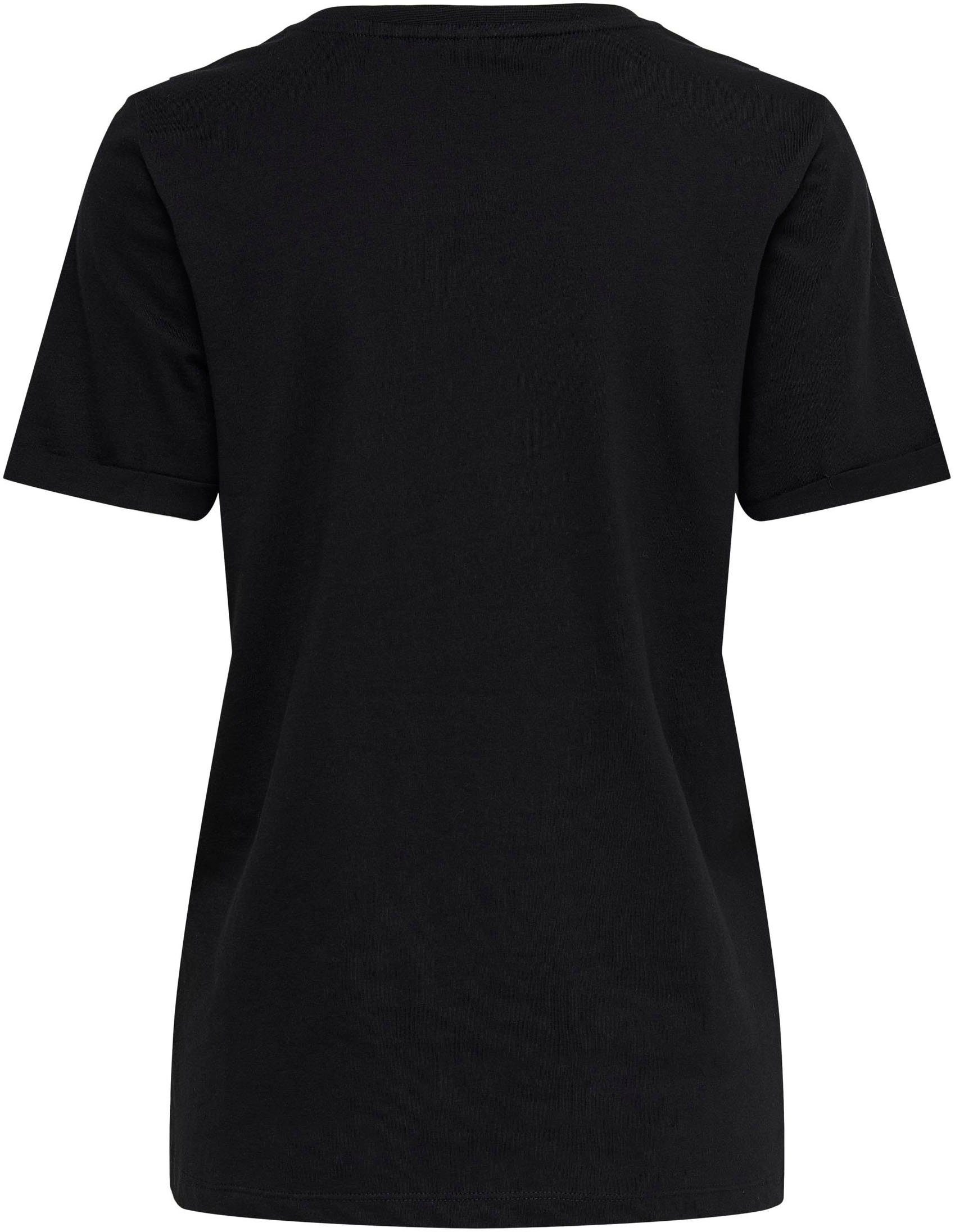 Only Shirt met korte mouwen ONLKITA S/S LOGO TOP NOOS